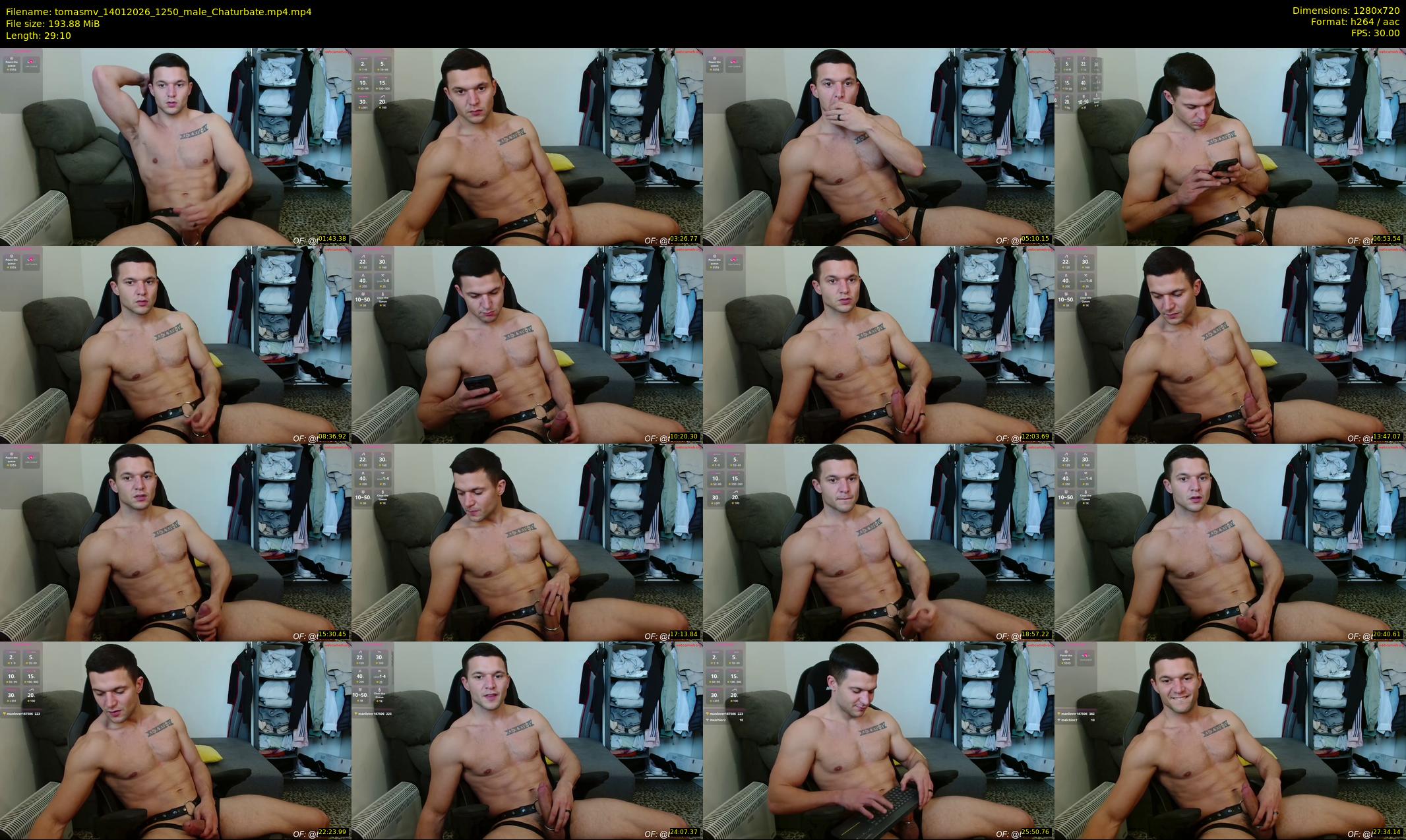 tomasmv — 30 minute Chaturbate male cam show recording, 720p, Jan 14, 2026