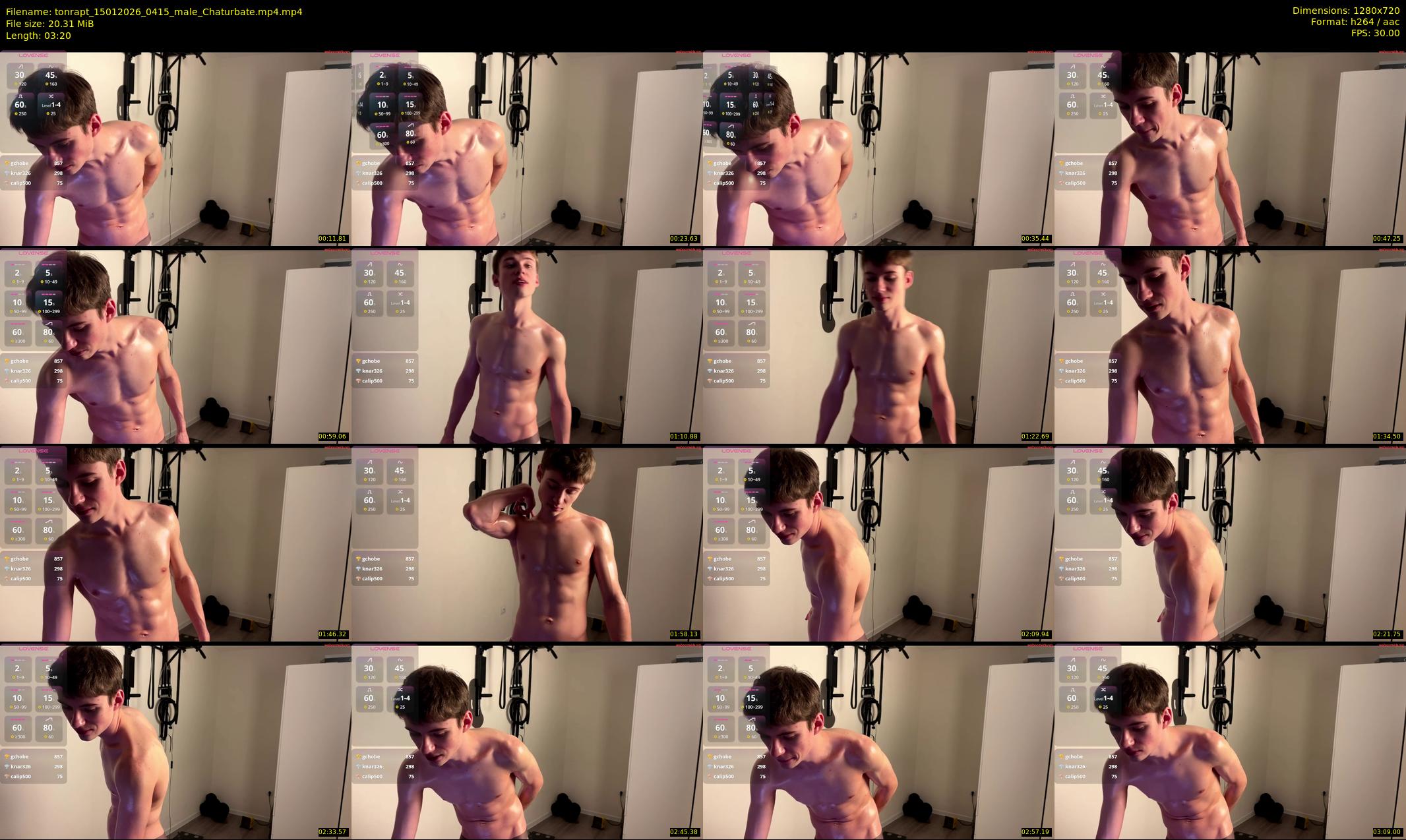 tonrapt — 4 minute Chaturbate male cam show recording, 720p, Jan 15, 2026