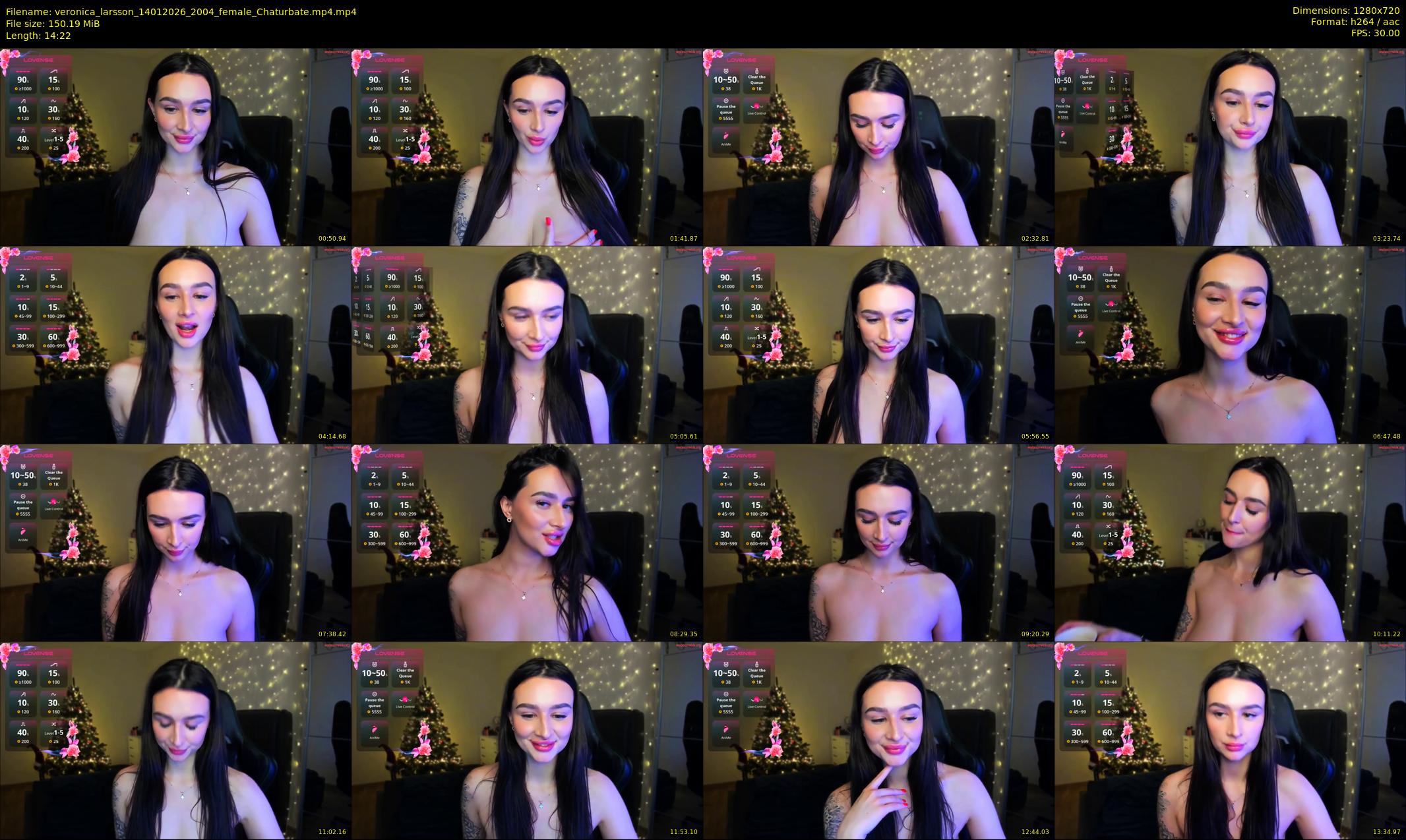 veronica_larsson — 15 minute Chaturbate female cam show recording, 720p, Jan 14, 2026