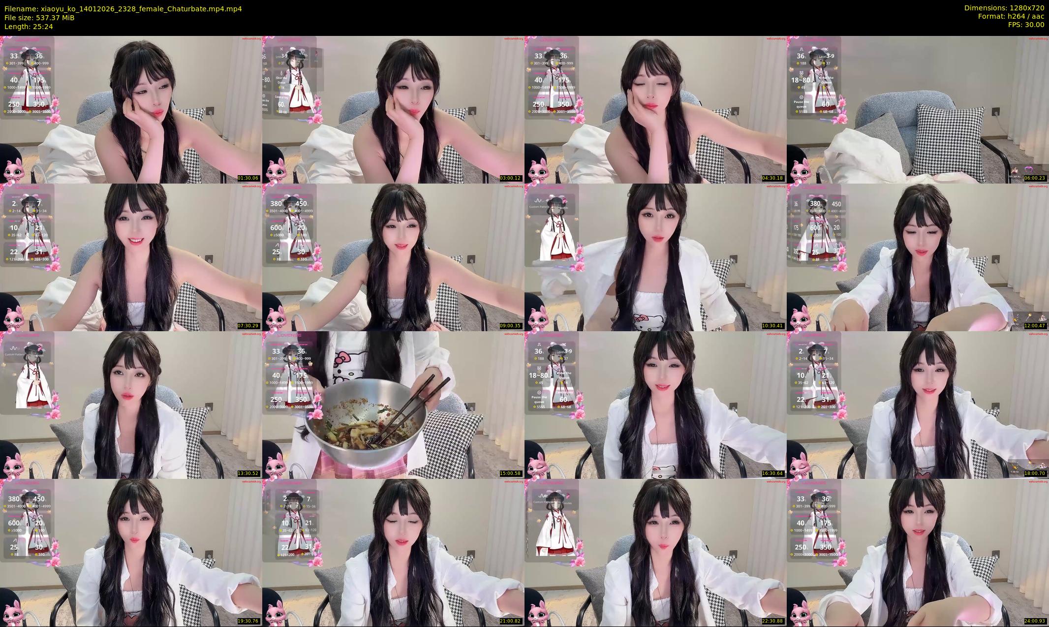 xiaoyu_ko — 26 minute Chaturbate female cam show recording, 720p, Jan 14, 2026