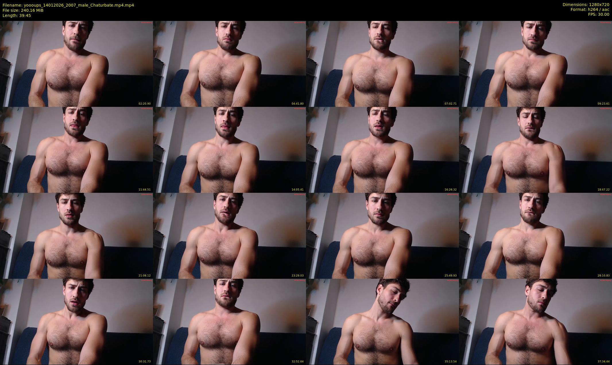 yoooups — 40 minute Chaturbate male cam show recording, 720p, Jan 14, 2026