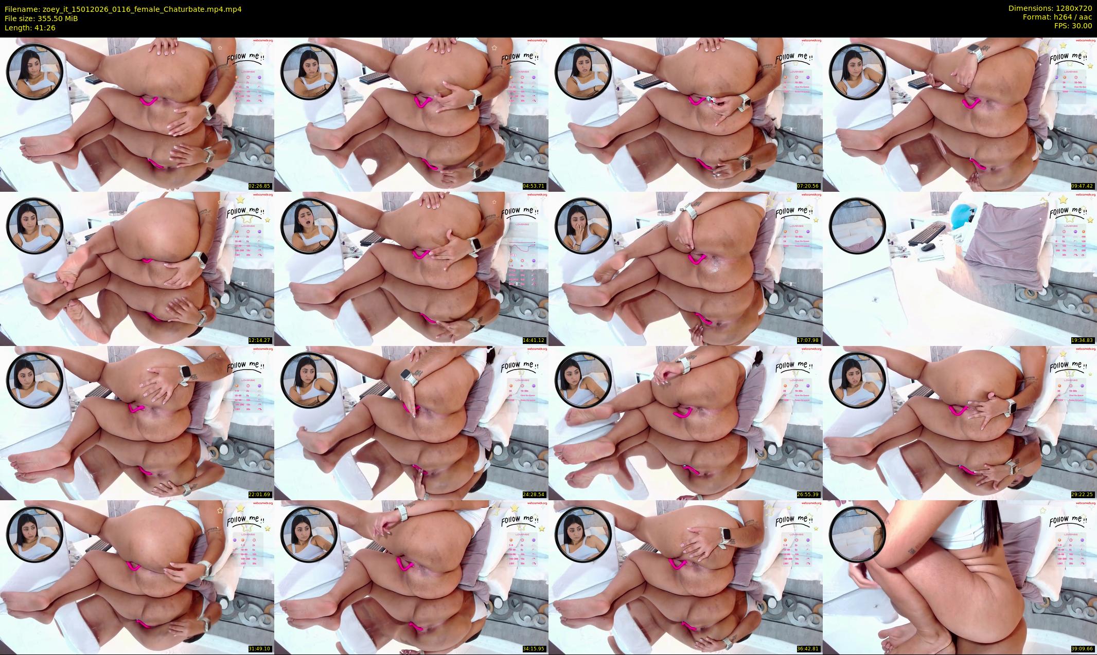zoey_it — 42 minute Chaturbate female cam show recording, 720p, Jan 15, 2026