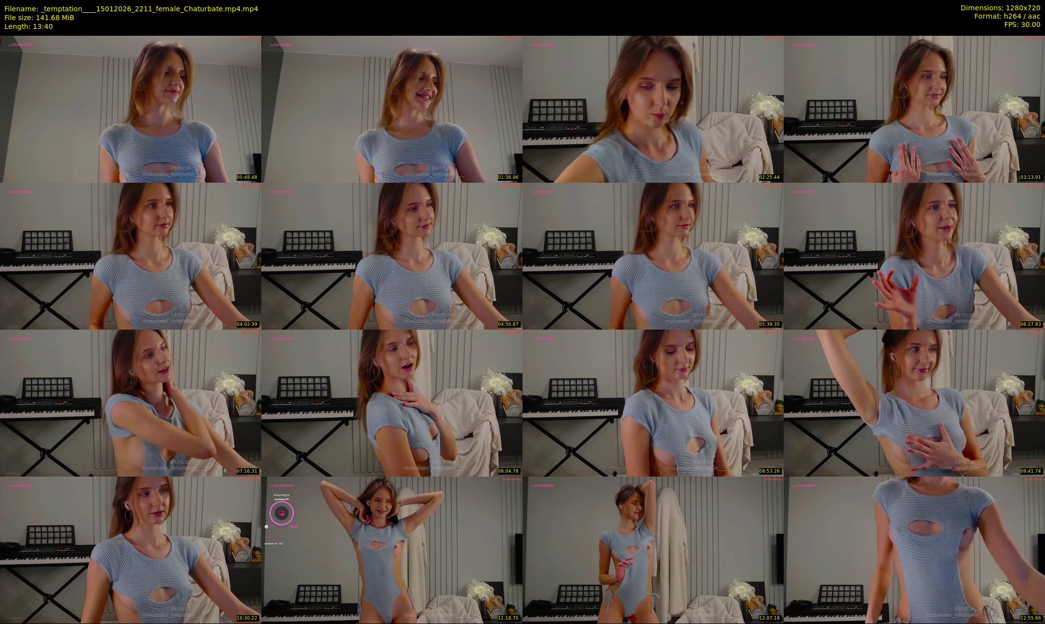 _temptation___ — 14 minute Chaturbate female cam show recording, 720p, Jan 15, 2026