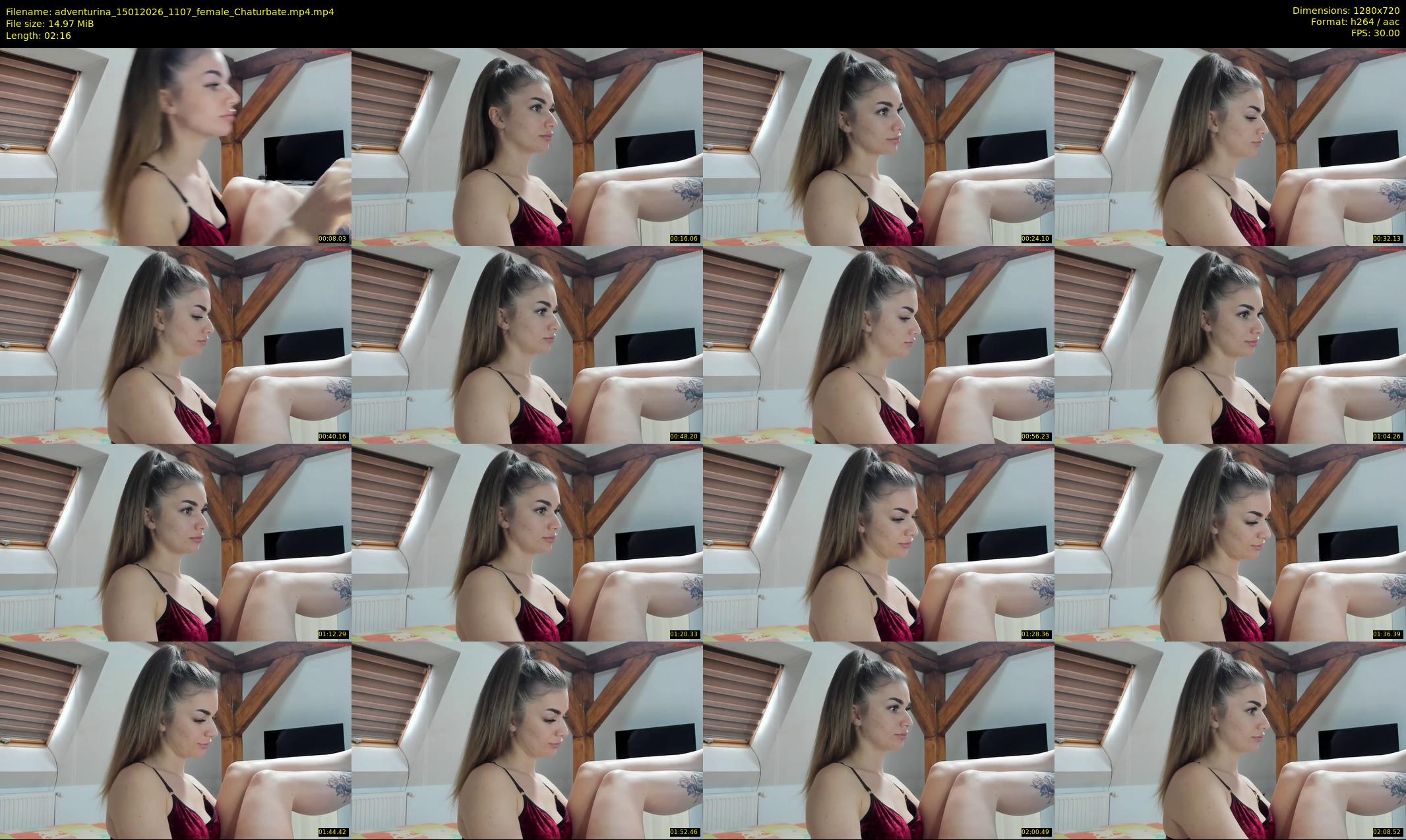 adventurina — 3 minute Chaturbate female cam show recording, 720p, Jan 15, 2026