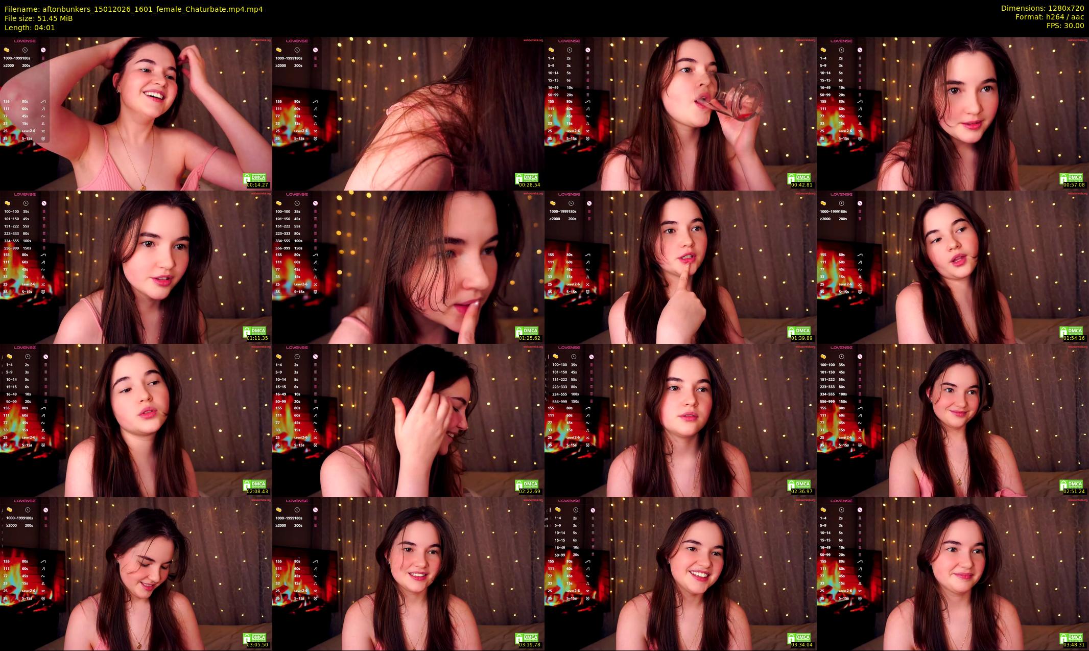 aftonbunkers — 5 minute Chaturbate female cam show recording, 720p, Jan 15, 2026