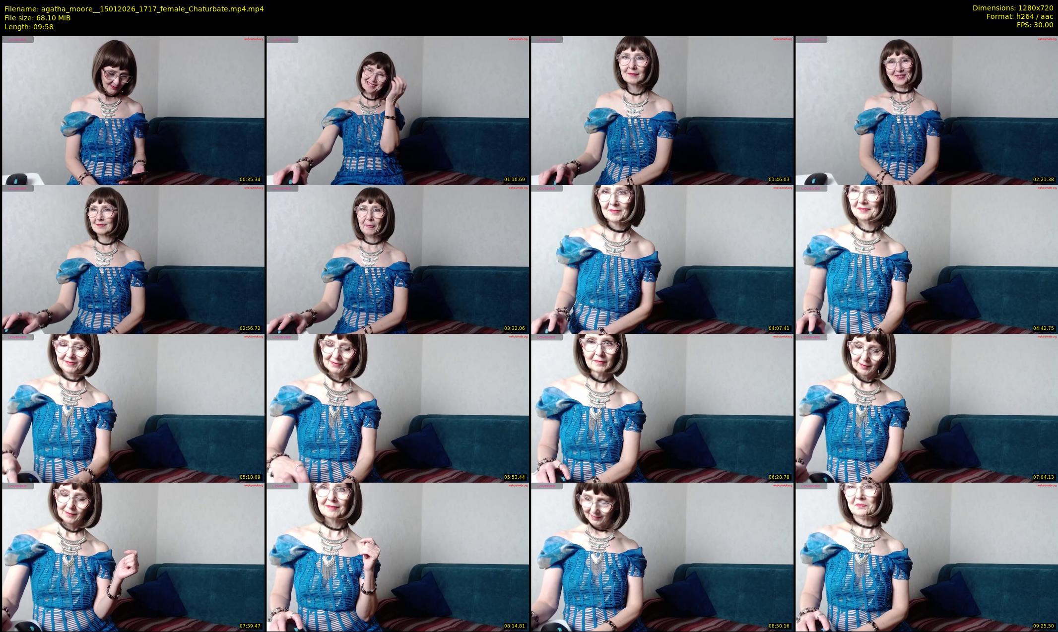 agatha_moore_ — 10 minute Chaturbate female cam show recording, 720p, Jan 15, 2026