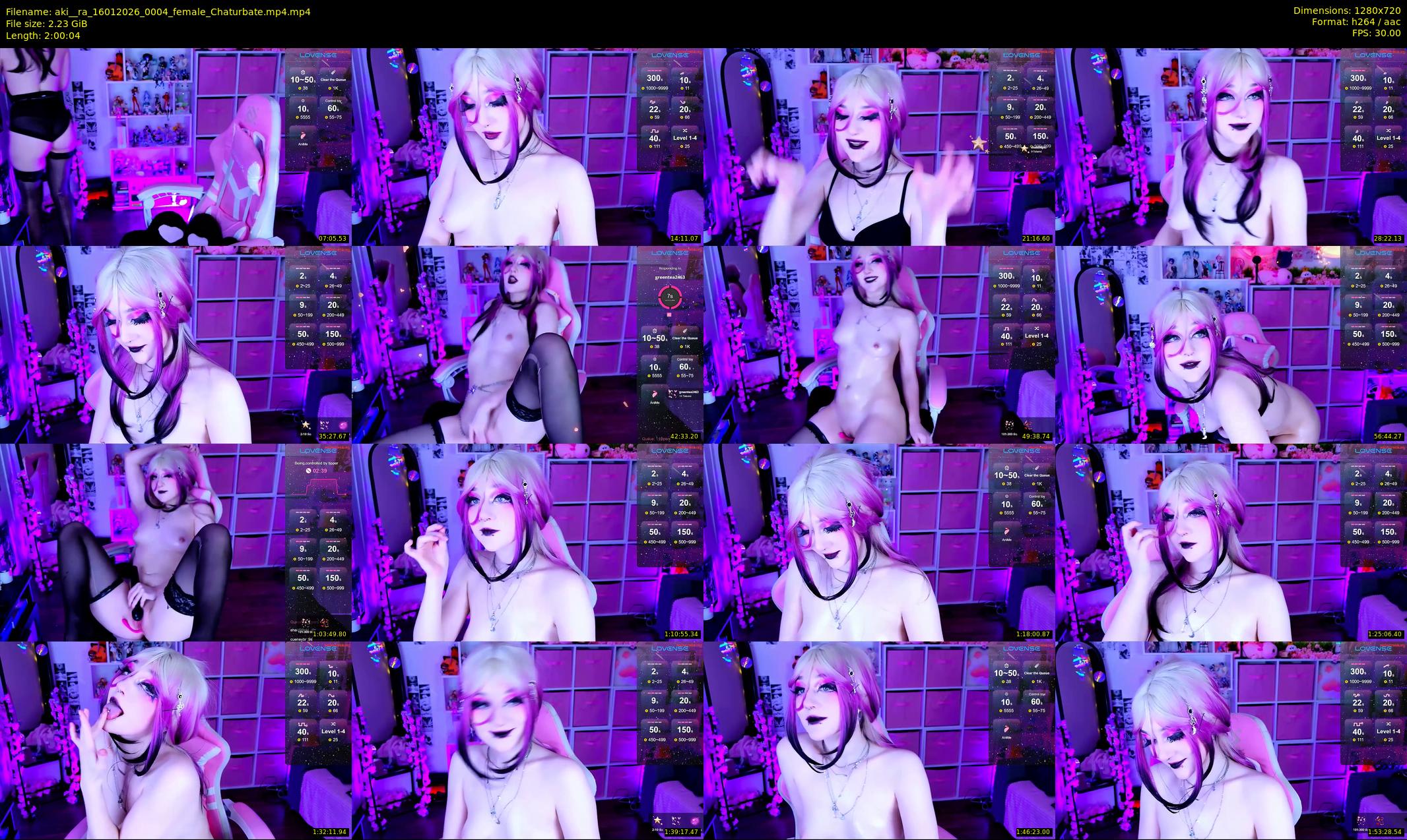 aki__ra — 121 minute Chaturbate female cam show recording, 720p, Jan 16, 2026