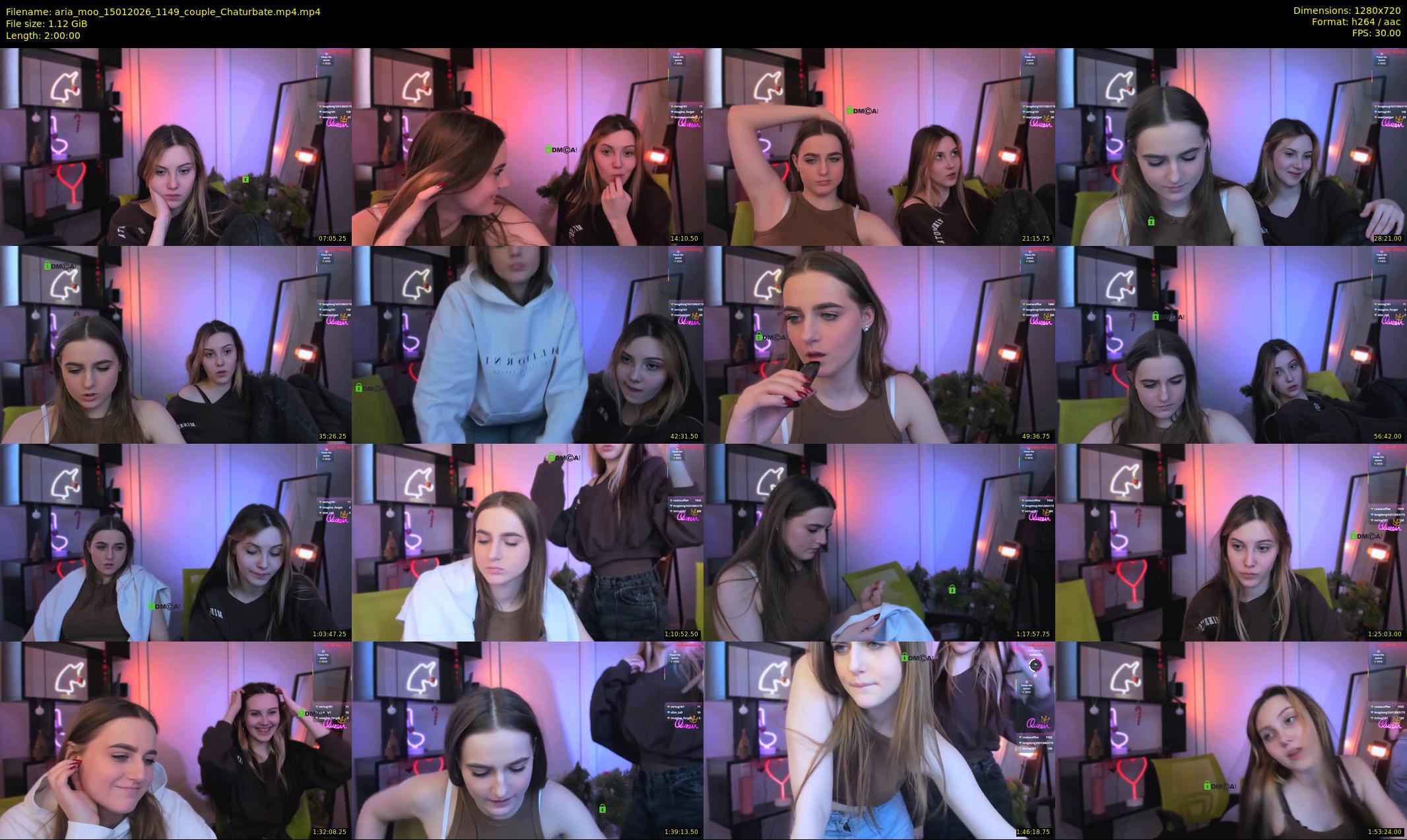 aria_moo — 120 minute Chaturbate couple cam show recording, 720p, Jan 15, 2026