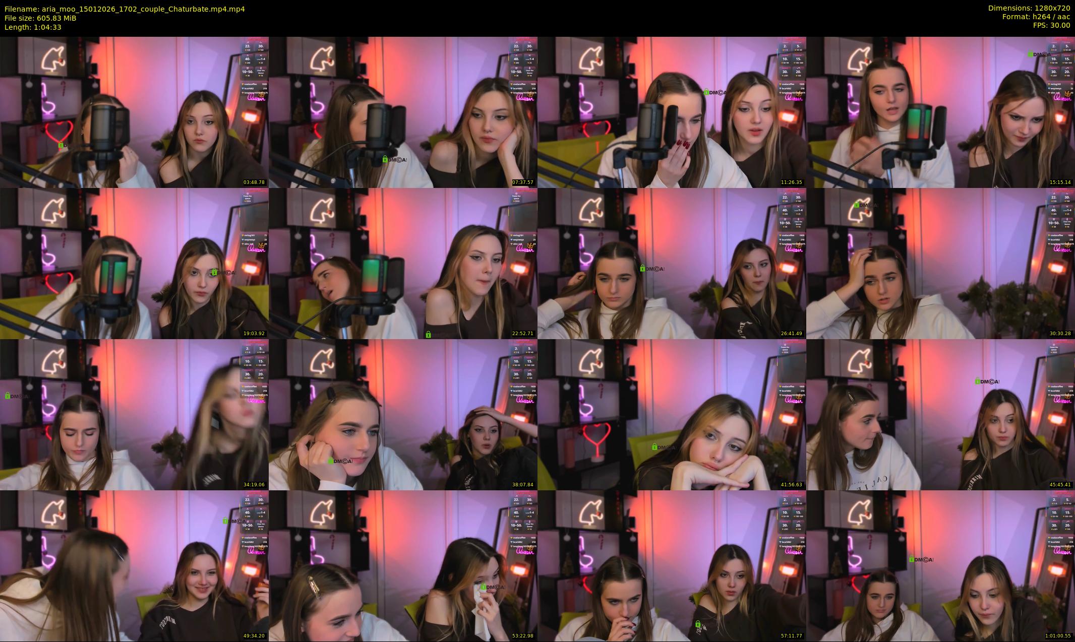 aria_moo — 65 minute Chaturbate couple cam show recording, 720p, Jan 15, 2026