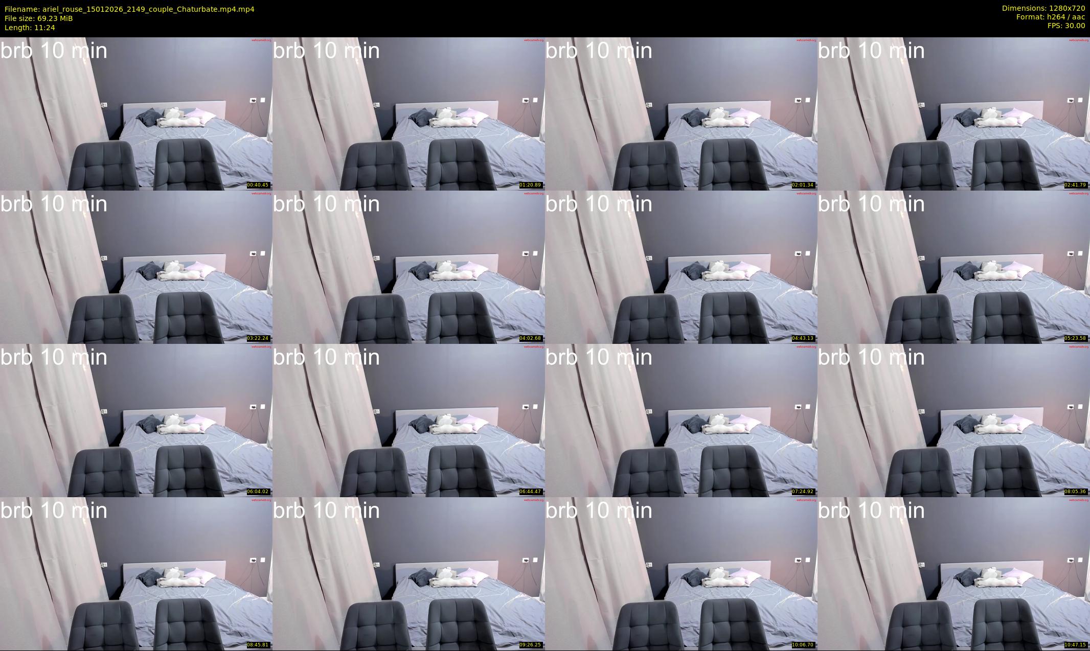 ariel_rouse — 12 minute Chaturbate female cam show recording, 720p, Jan 15, 2026