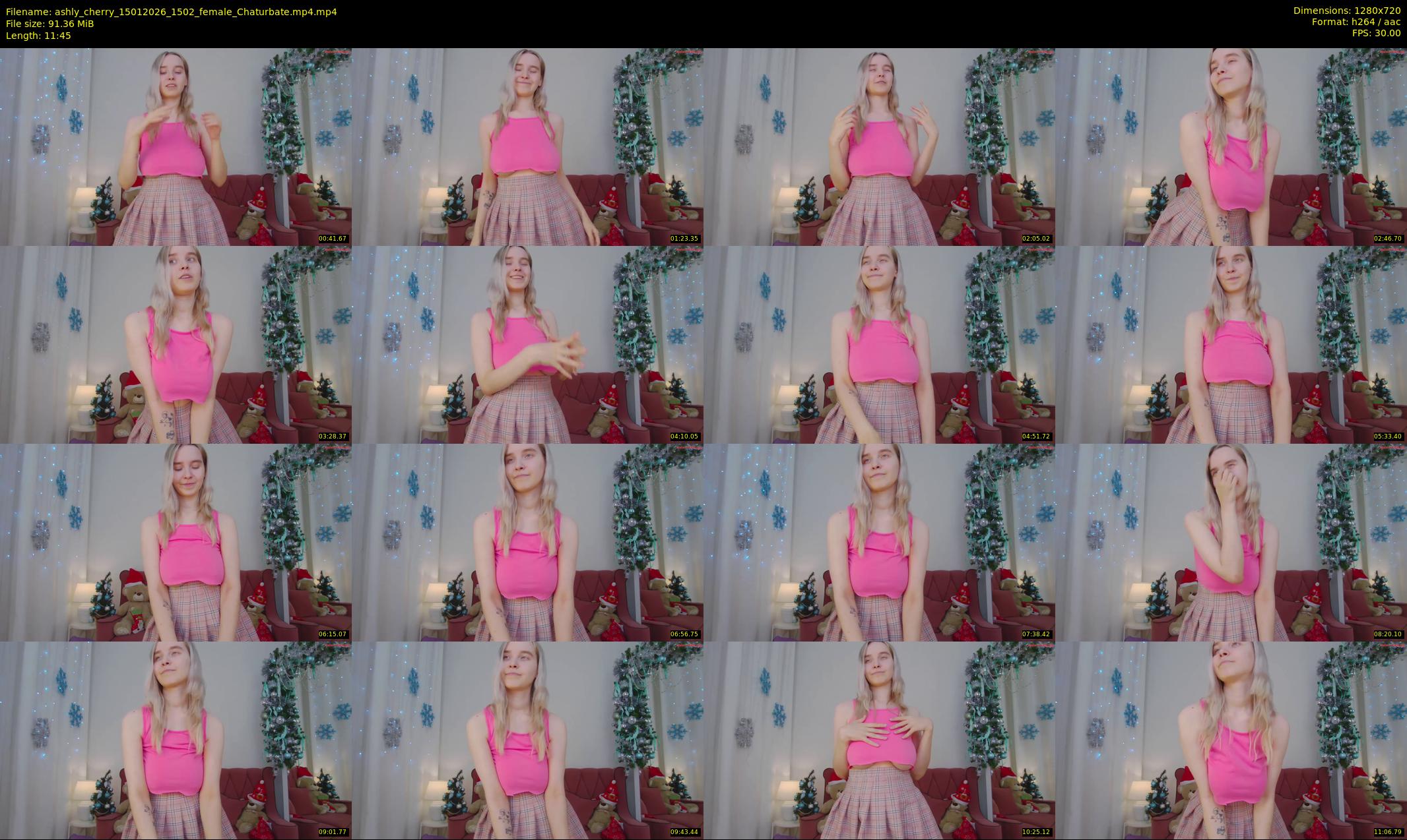 ashly_cherry — 12 minute Chaturbate female cam show recording, 720p, Jan 15, 2026