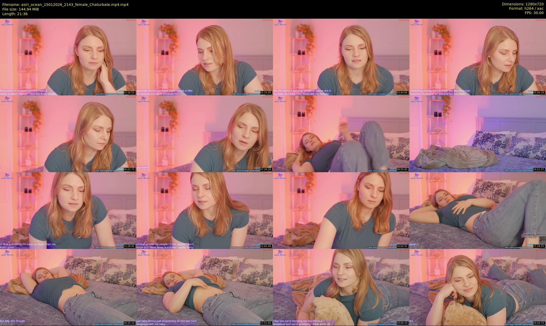 asiri_ocean — 22 minute Chaturbate female cam show recording, 720p, Jan 15, 2026