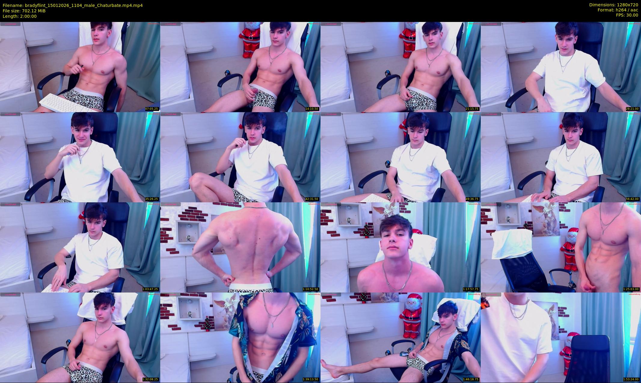 bradyflint — 120 minute Chaturbate male cam show recording, 720p, Jan 15, 2026