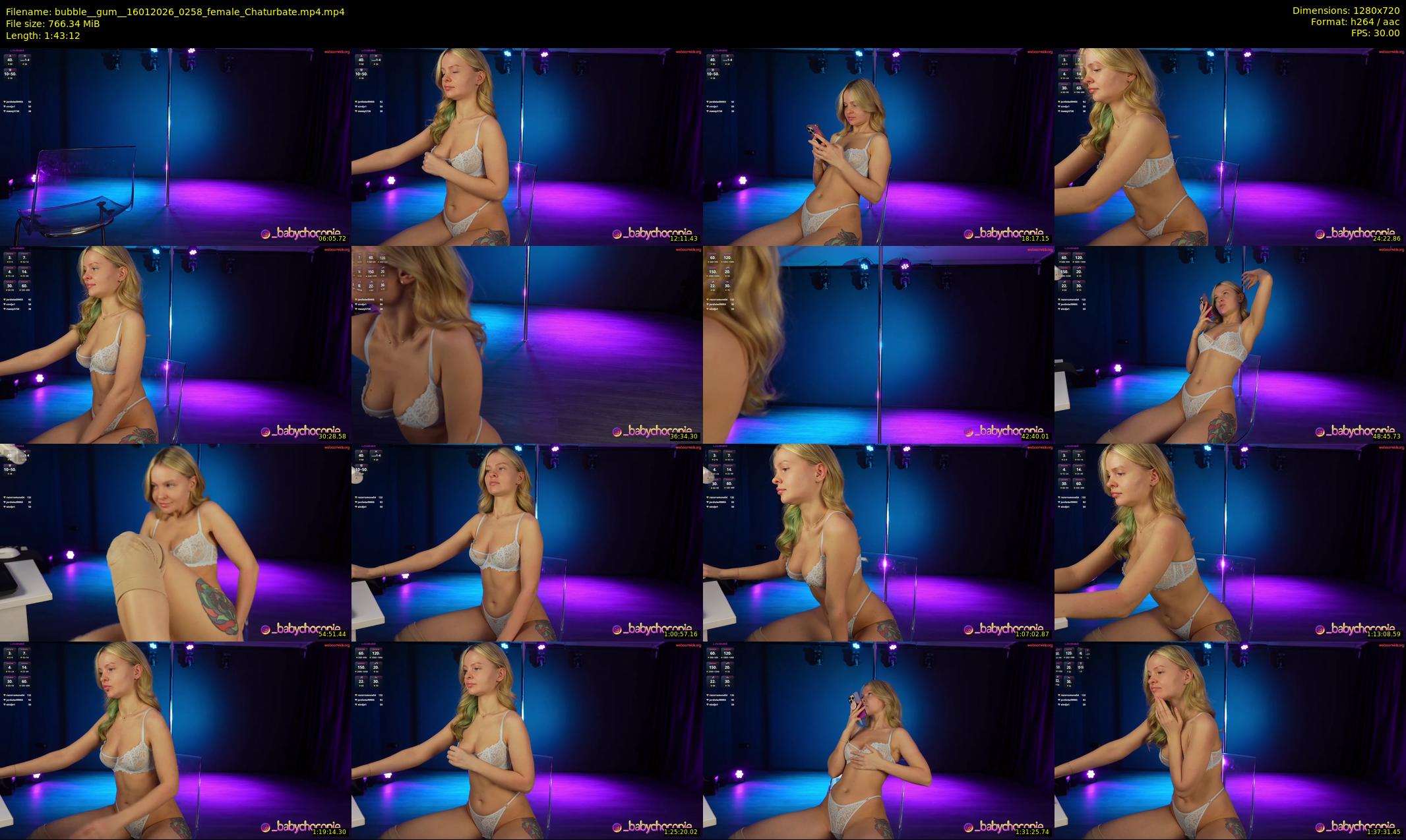 bubble__gum_ — 104 minute Chaturbate female cam show recording, 720p, Jan 16, 2026