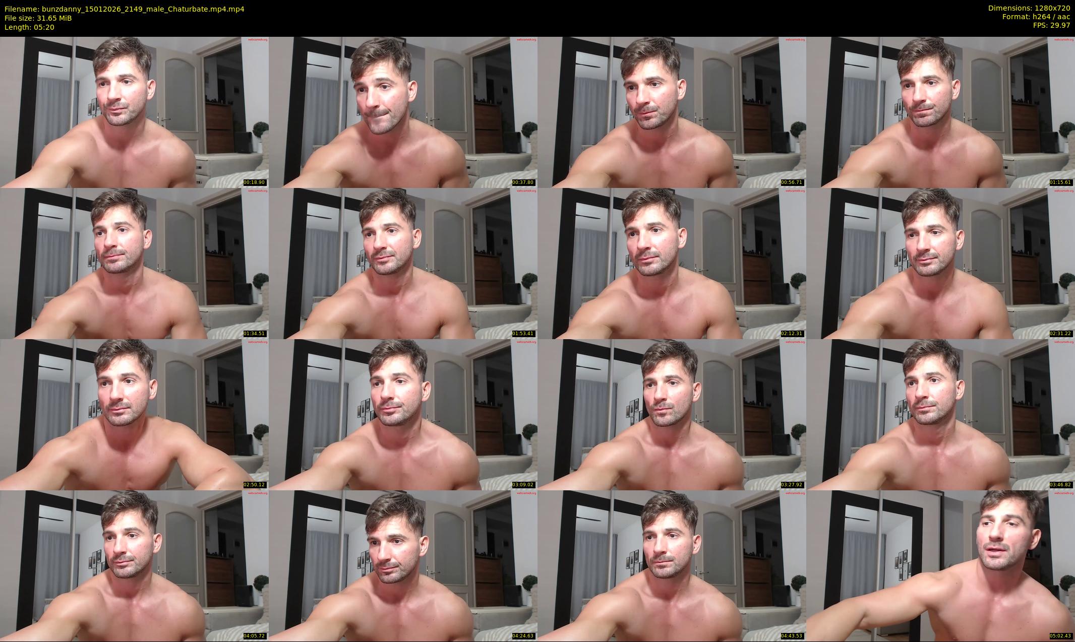 bunzdanny — 6 minute Chaturbate male cam show recording, 720p, Jan 15, 2026