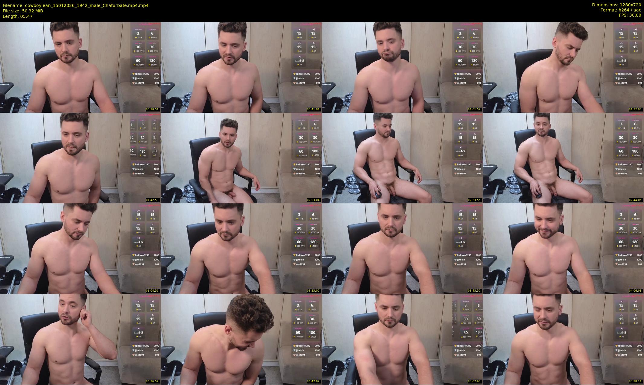 cowboylean — 6 minute Chaturbate male cam show recording, 720p, Jan 15, 2026