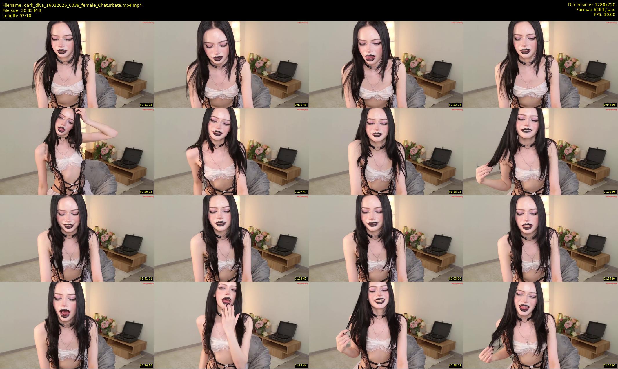 dark_diva — 4 minute Chaturbate female cam show recording, 720p, Jan 16, 2026