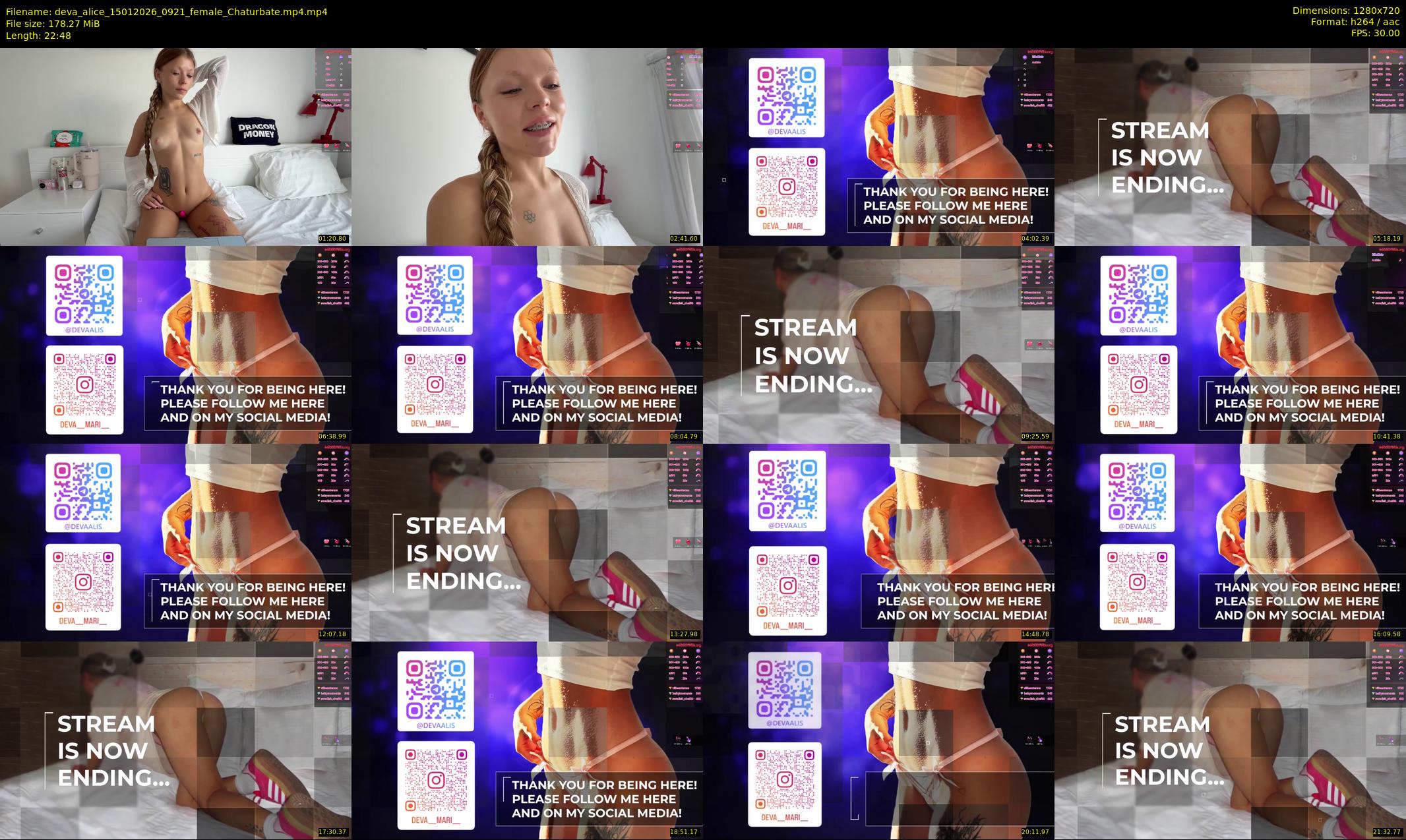 deva_alice — 23 minute Chaturbate female cam show recording, 720p, Jan 15, 2026