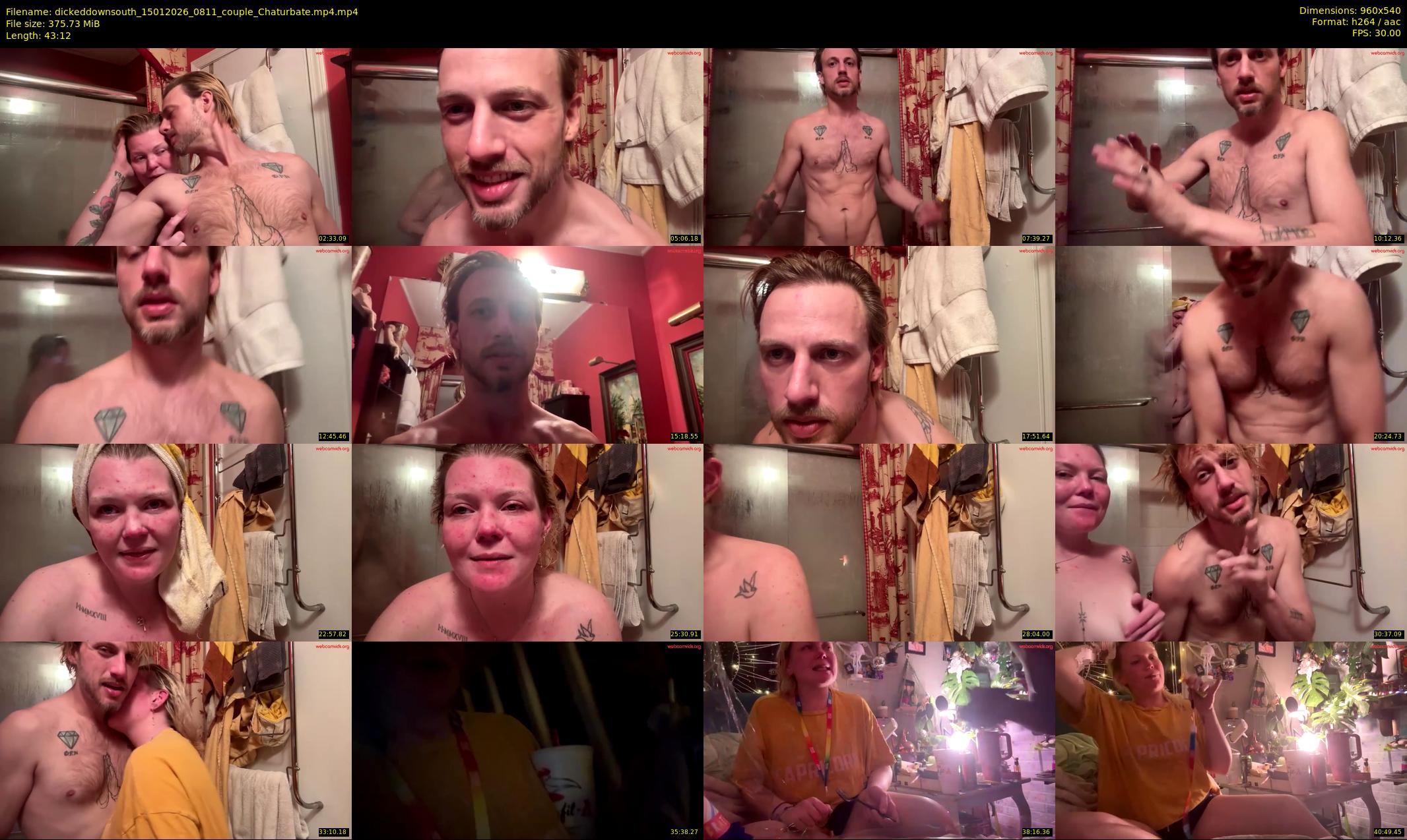 dickeddownsouth — 44 minute Chaturbate couple cam show recording, 480p, Jan 15, 2026
