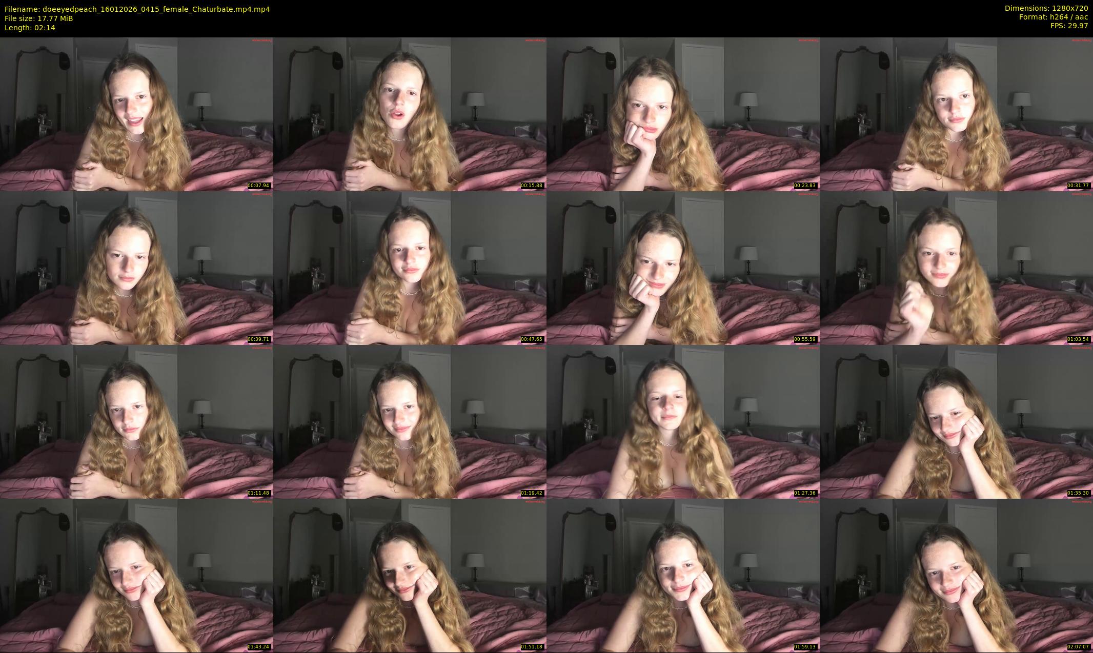 doeeyedpeach — 3 minute Chaturbate female cam show recording, 720p, Jan 16, 2026