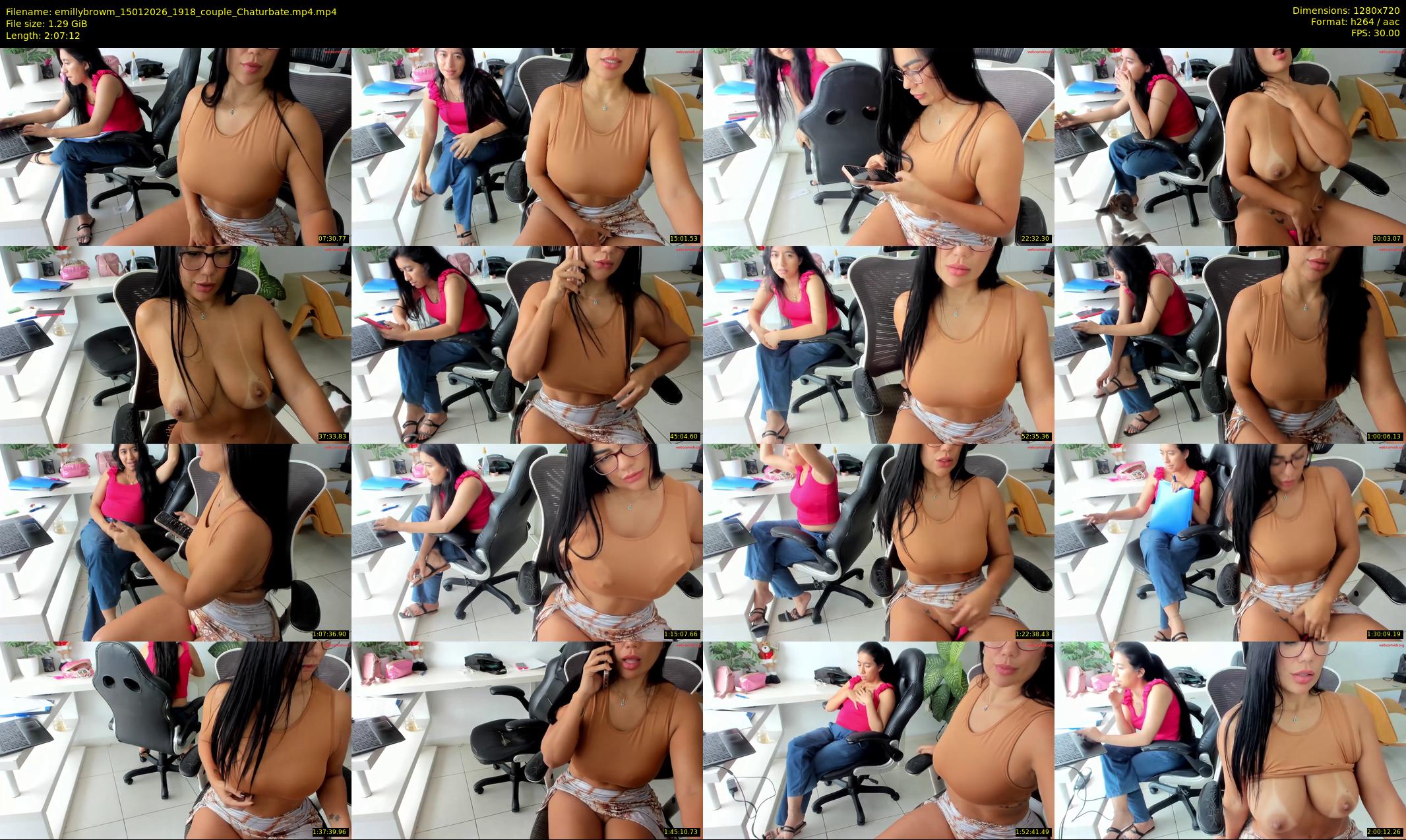 emillybrowm — 128 minute Chaturbate couple cam show recording, 720p, Jan 15, 2026