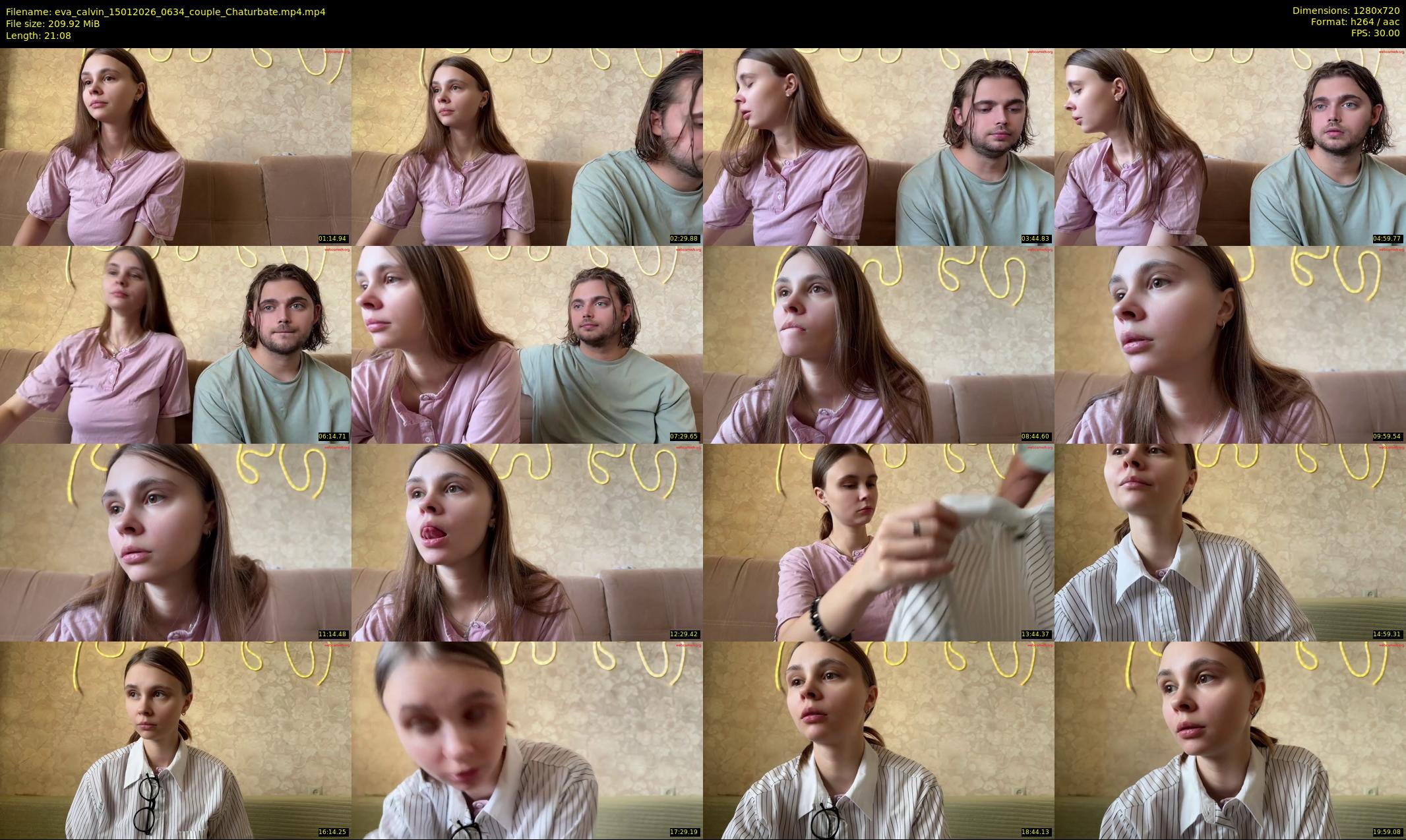eva_calvin — 22 minute Chaturbate couple cam show recording, 720p, Jan 15, 2026