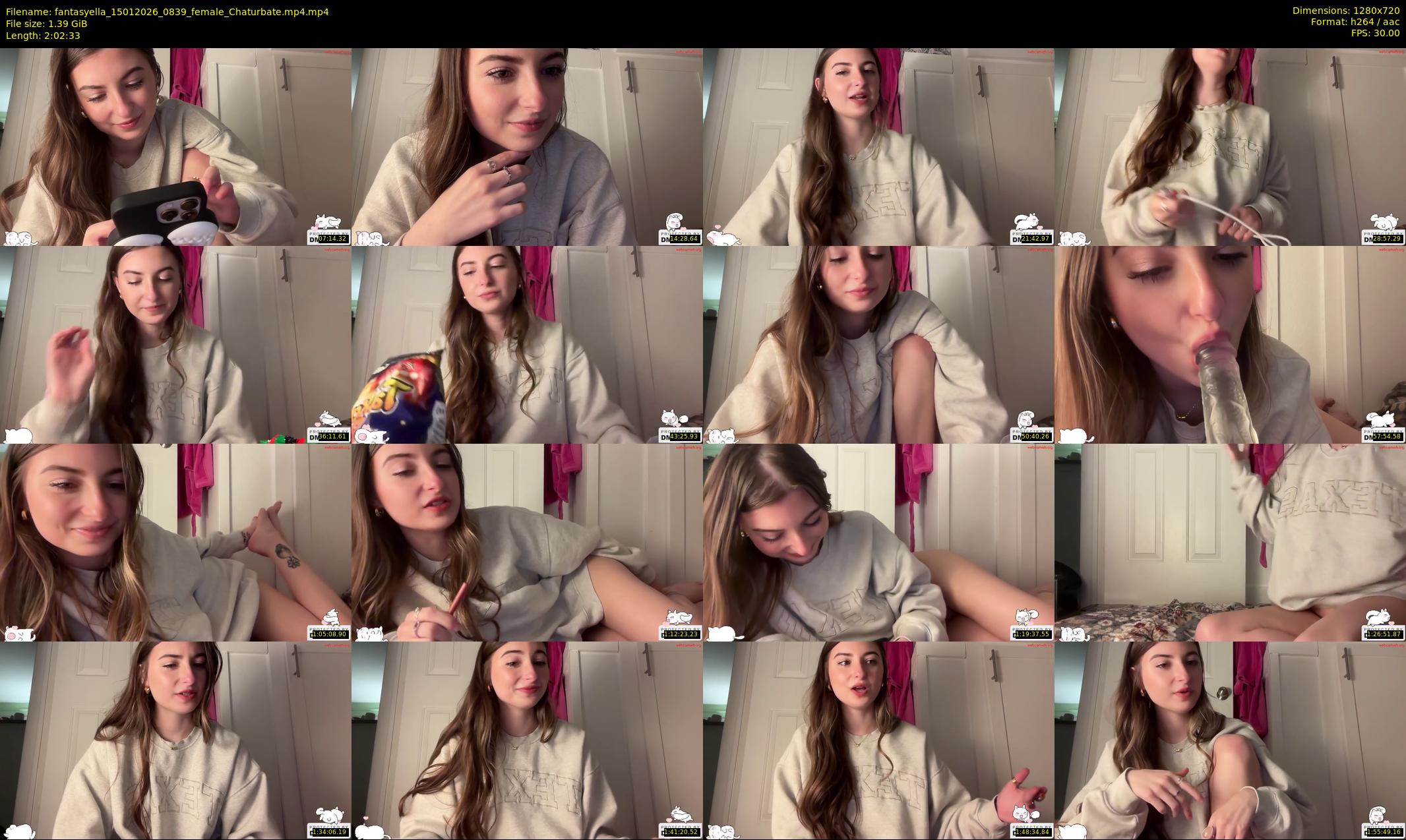 fantasyella — 123 minute Chaturbate female cam show recording, 720p, Jan 15, 2026