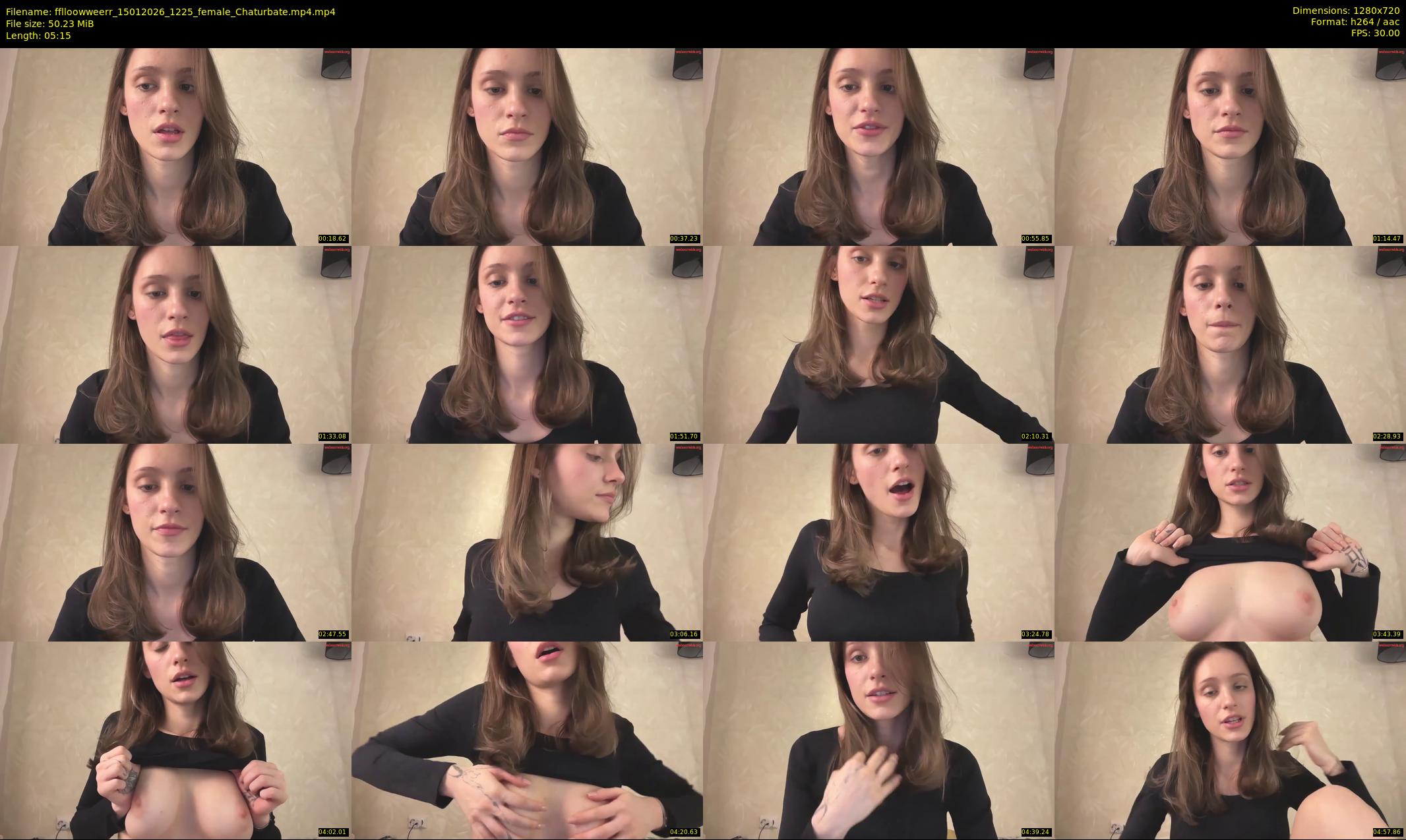 fflloowweerr — 6 minute Chaturbate couple cam show recording, 720p, Jan 15, 2026