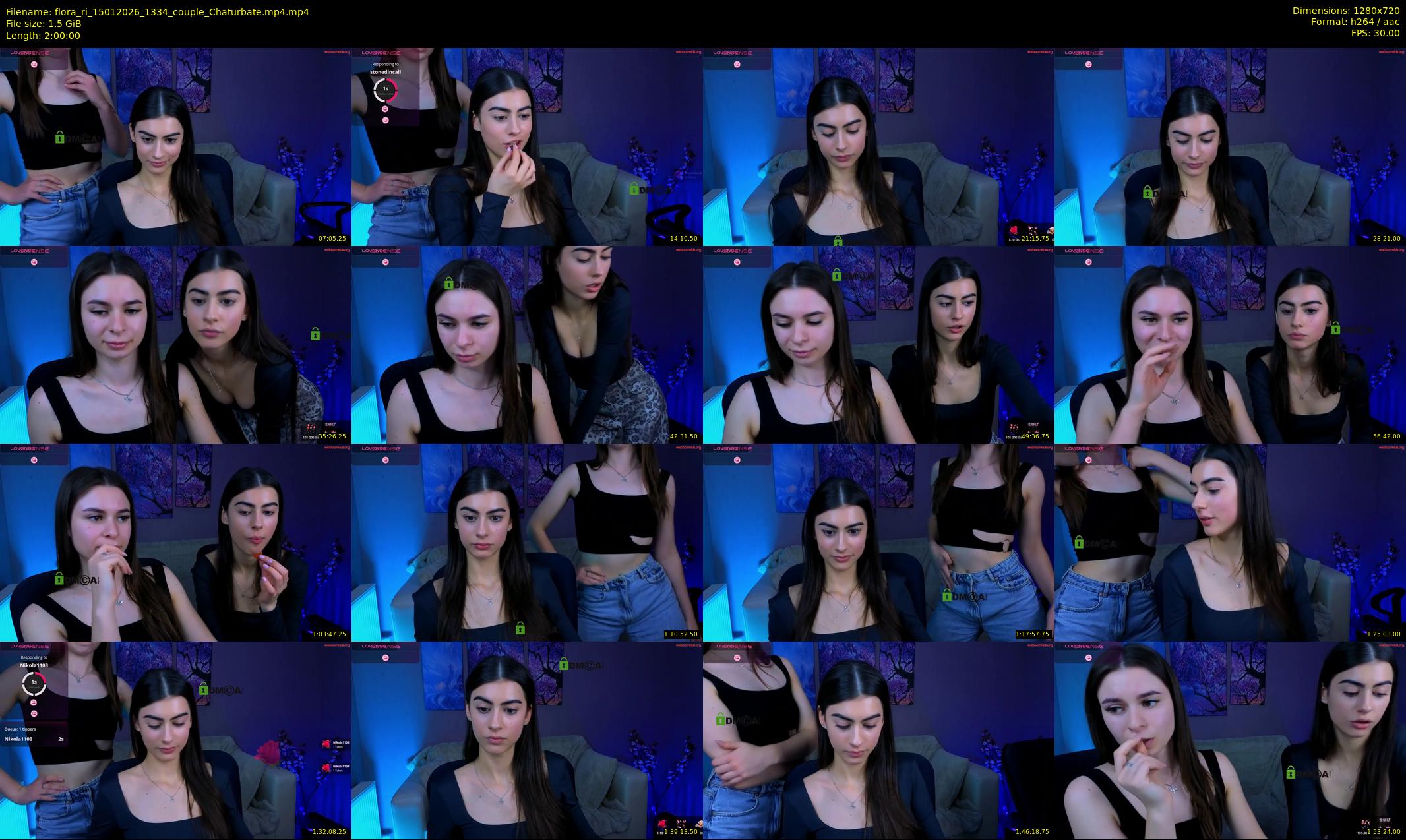 flora_ri — 120 minute Chaturbate female cam show recording, 720p, Jan 15, 2026