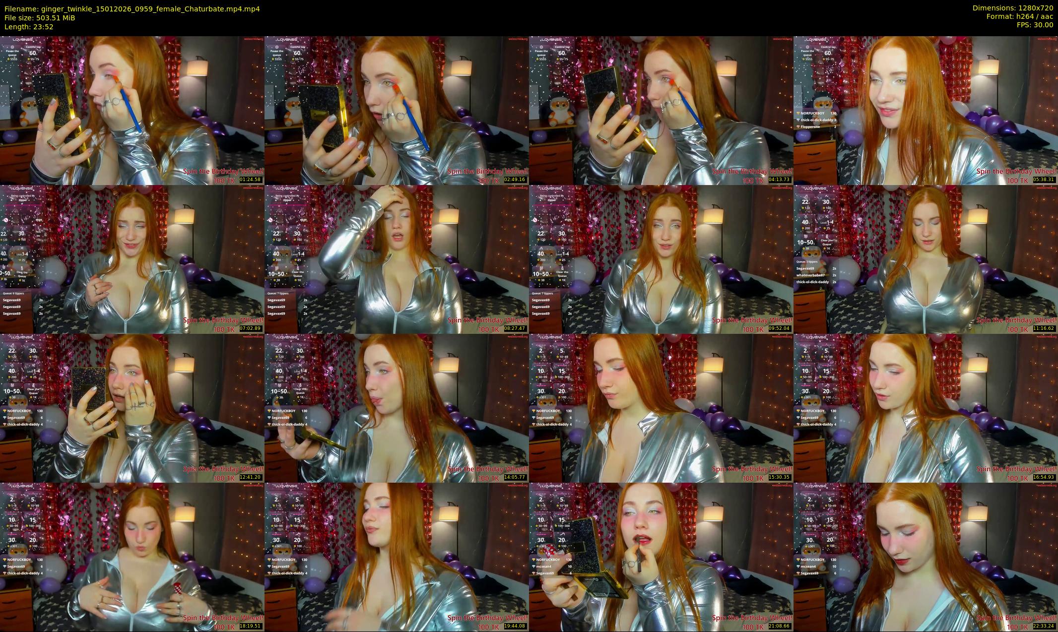 ginger_twinkle — 24 minute Chaturbate female cam show recording, 720p, Jan 15, 2026