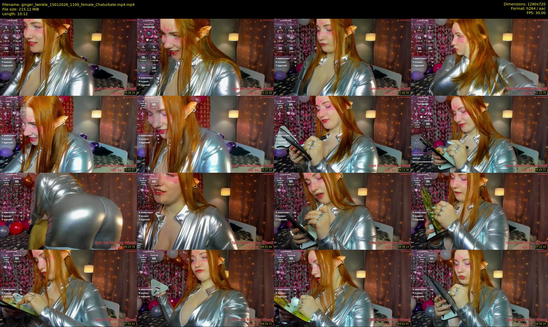 ginger_twinkle — 11 minute Chaturbate female cam show recording, 720p, Jan 15, 2026
