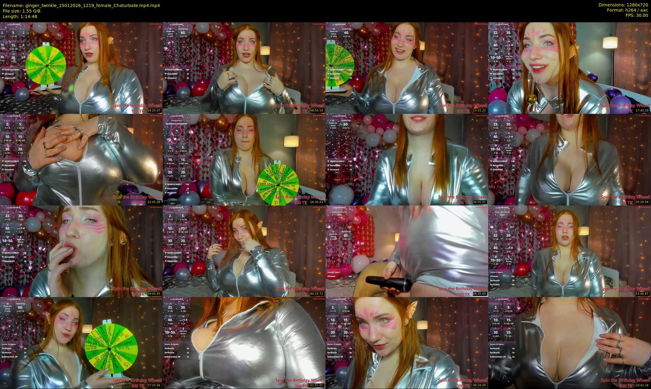ginger_twinkle — 75 minute Chaturbate female cam show recording, 720p, Jan 15, 2026
