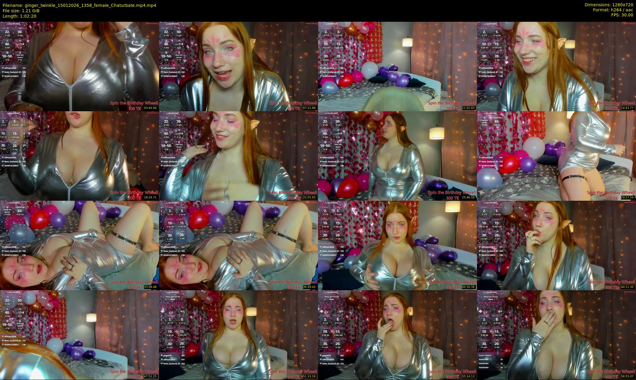ginger_twinkle — 63 minute Chaturbate female cam show recording, 720p, Jan 15, 2026
