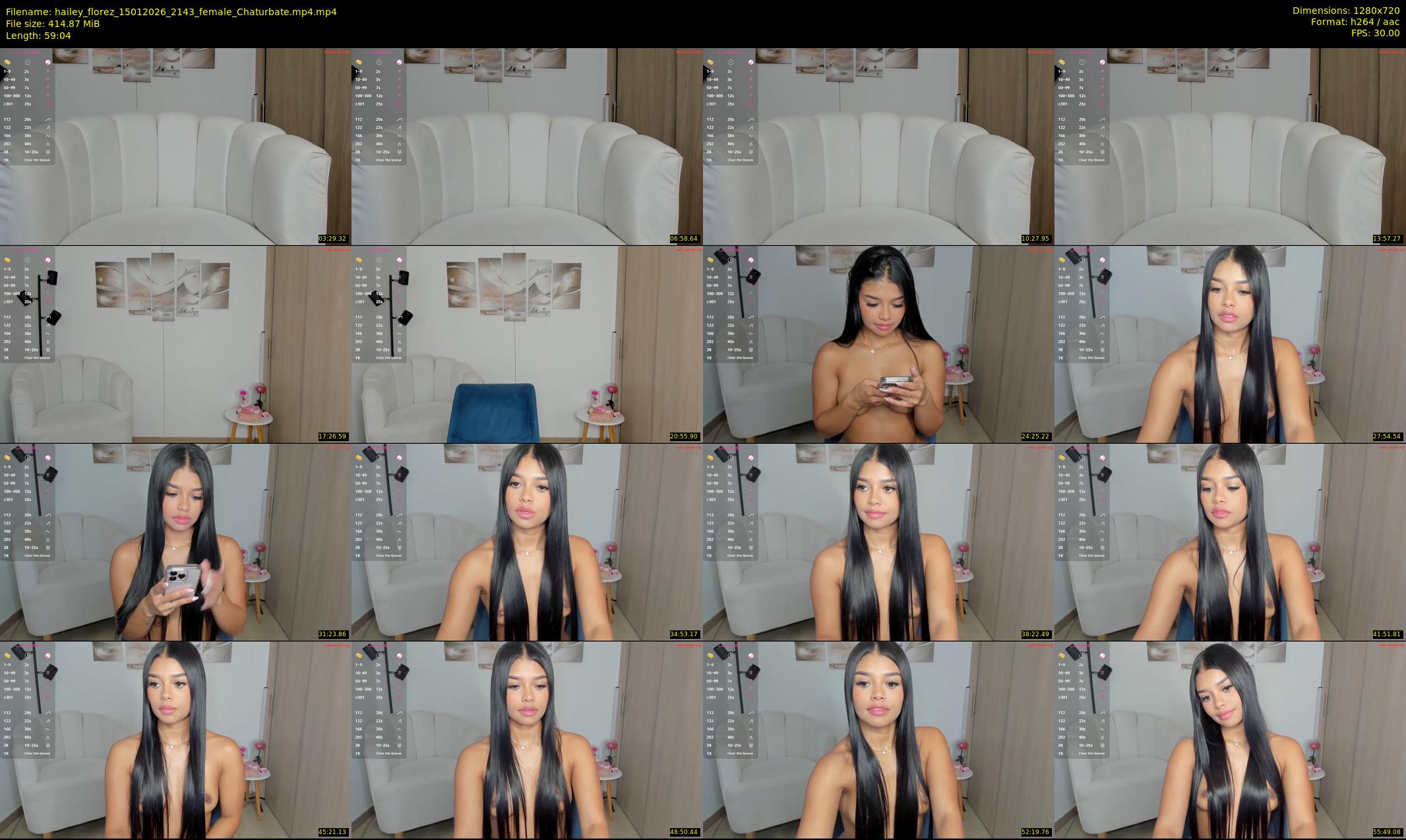 hailey_florez — 60 minute Chaturbate female cam show recording, 720p, Jan 15, 2026