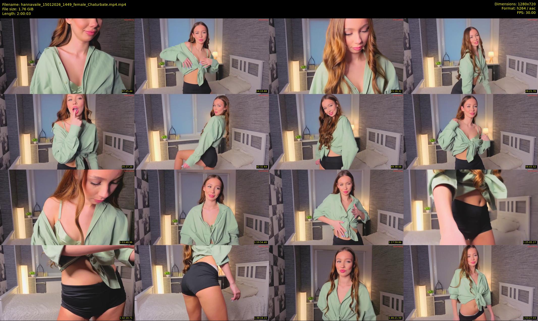 hannavaile — 121 minute Chaturbate female cam show recording, 720p, Jan 15, 2026