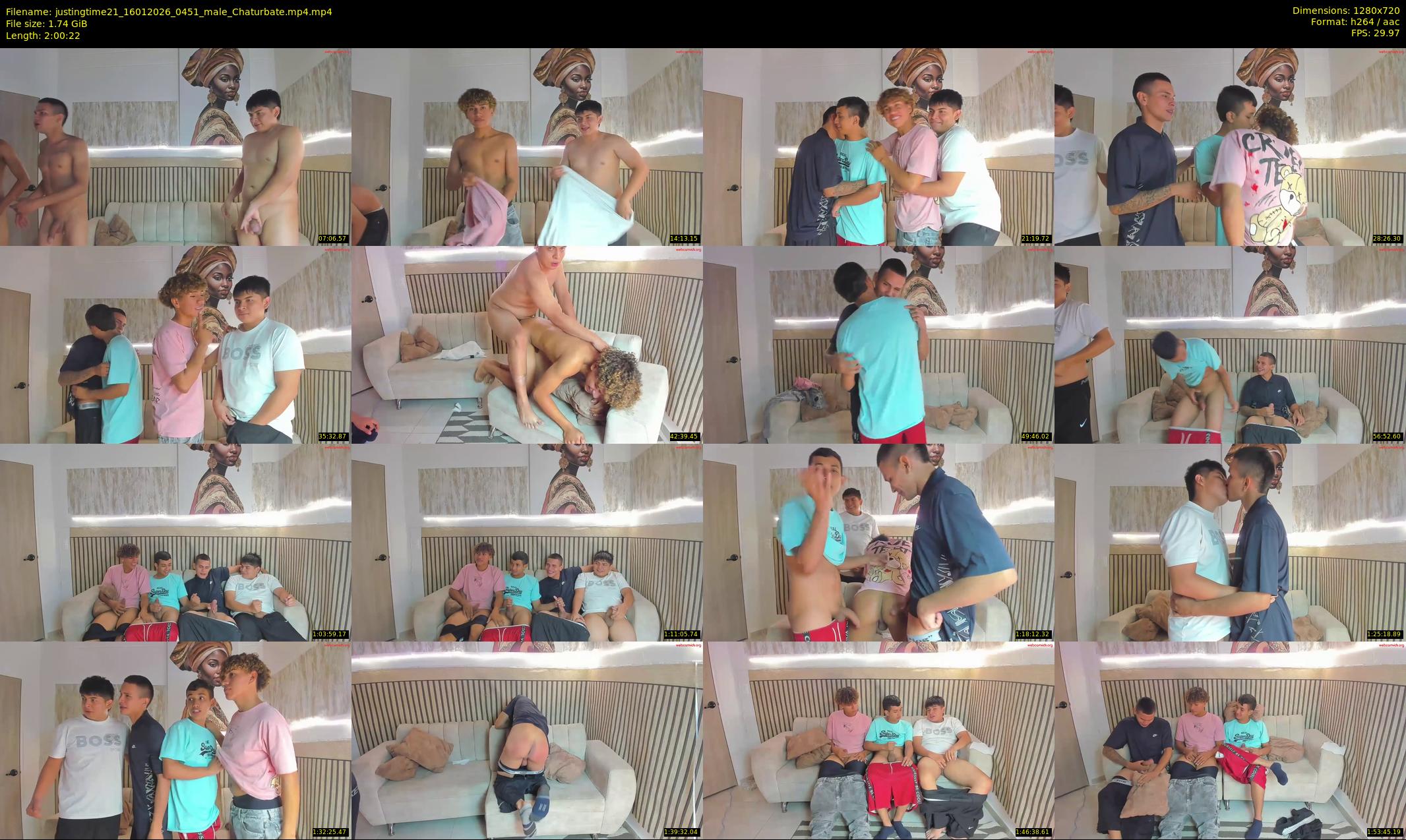 justingtime21 — 121 minute Chaturbate male cam show recording, 720p, Jan 16, 2026