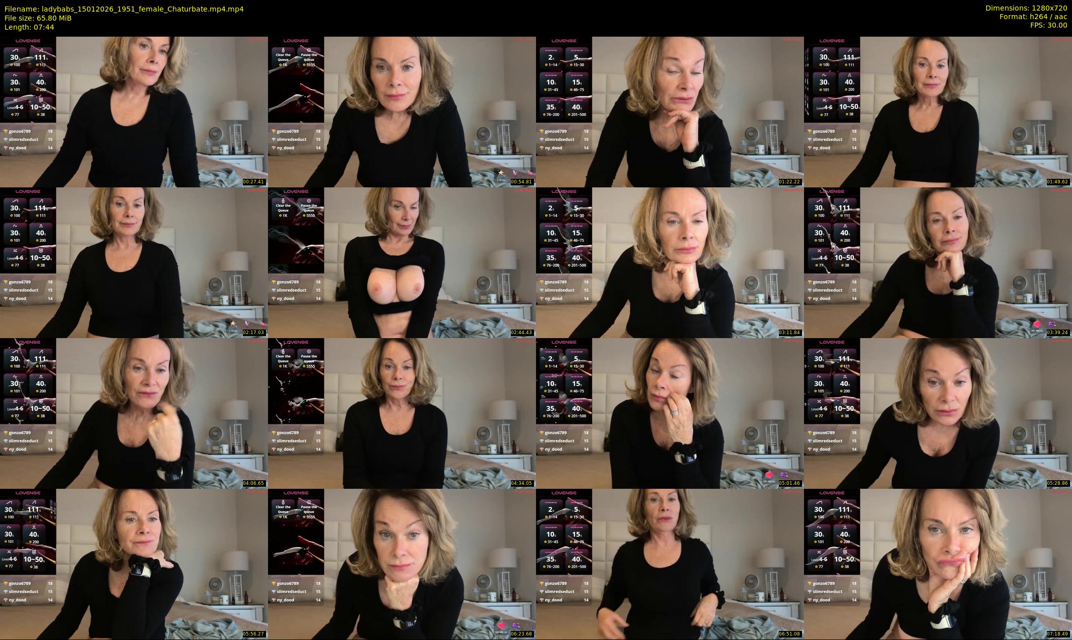 ladybabs — 8 minute Chaturbate female cam show recording, 720p, Jan 15, 2026