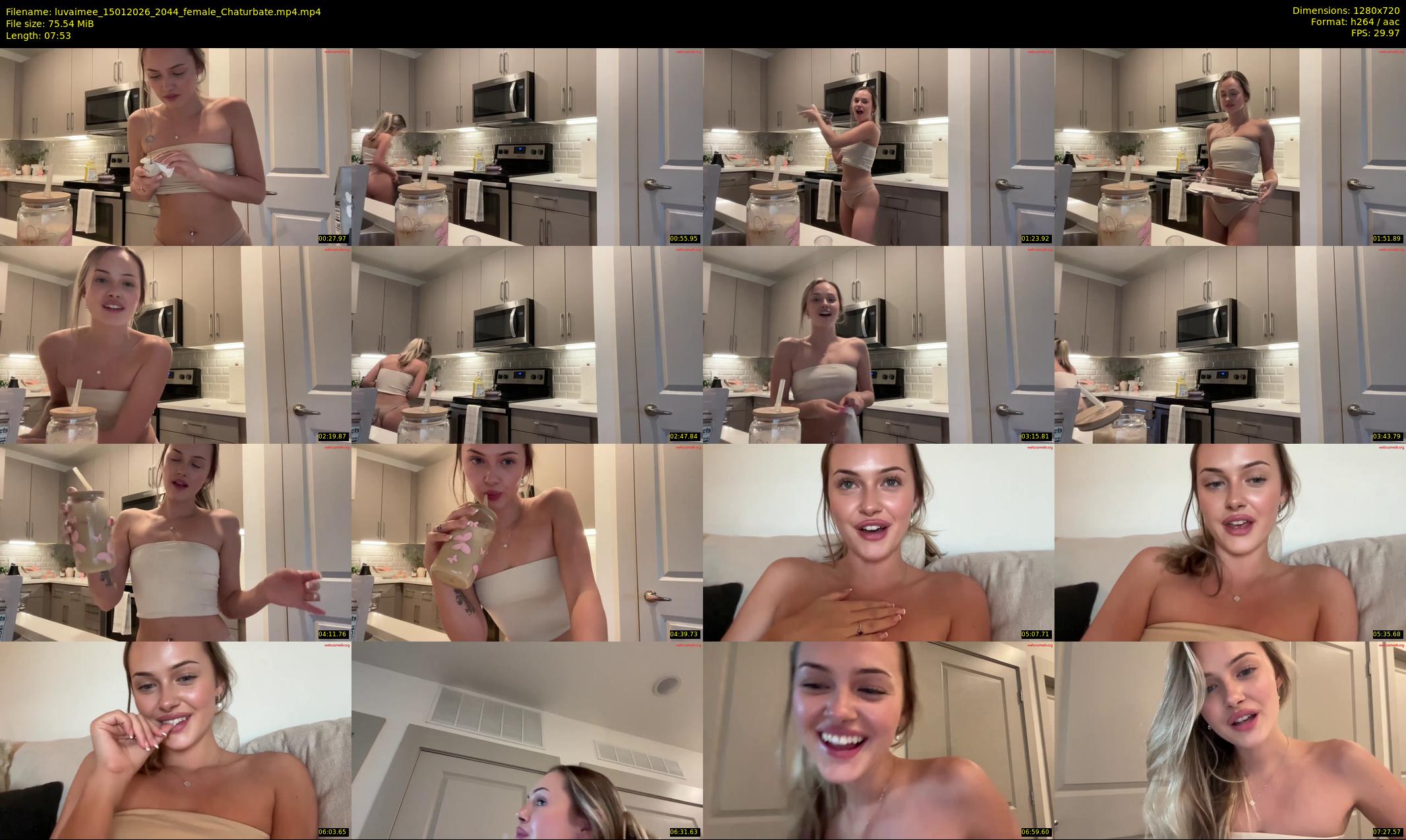 luvaimee — 8 minute Chaturbate female cam show recording, 720p, Jan 15, 2026