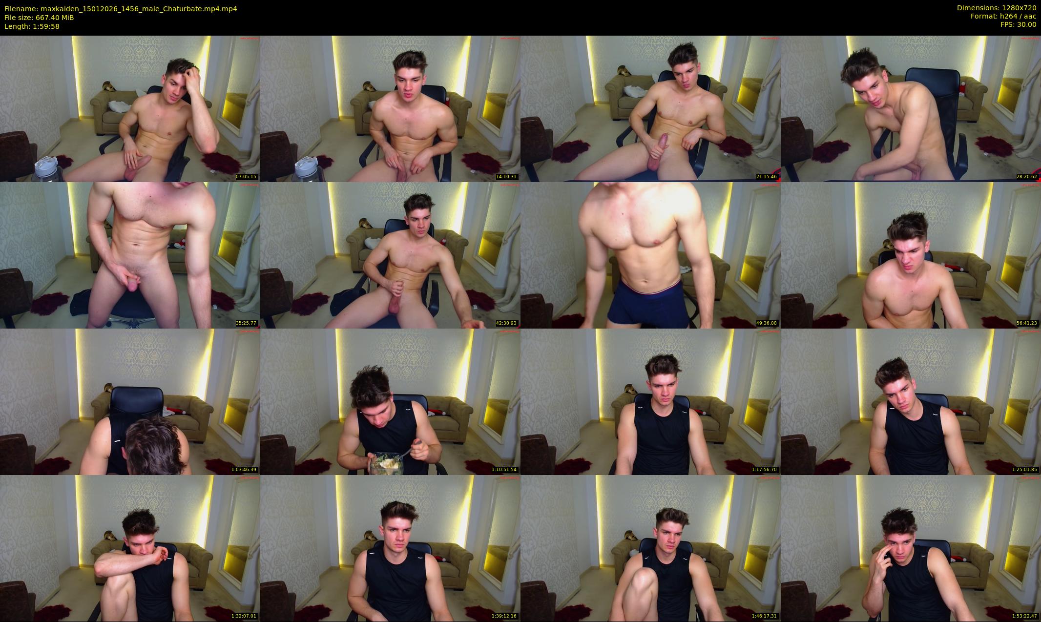 maxkaiden — 120 minute Chaturbate male cam show recording, 720p, Jan 15, 2026