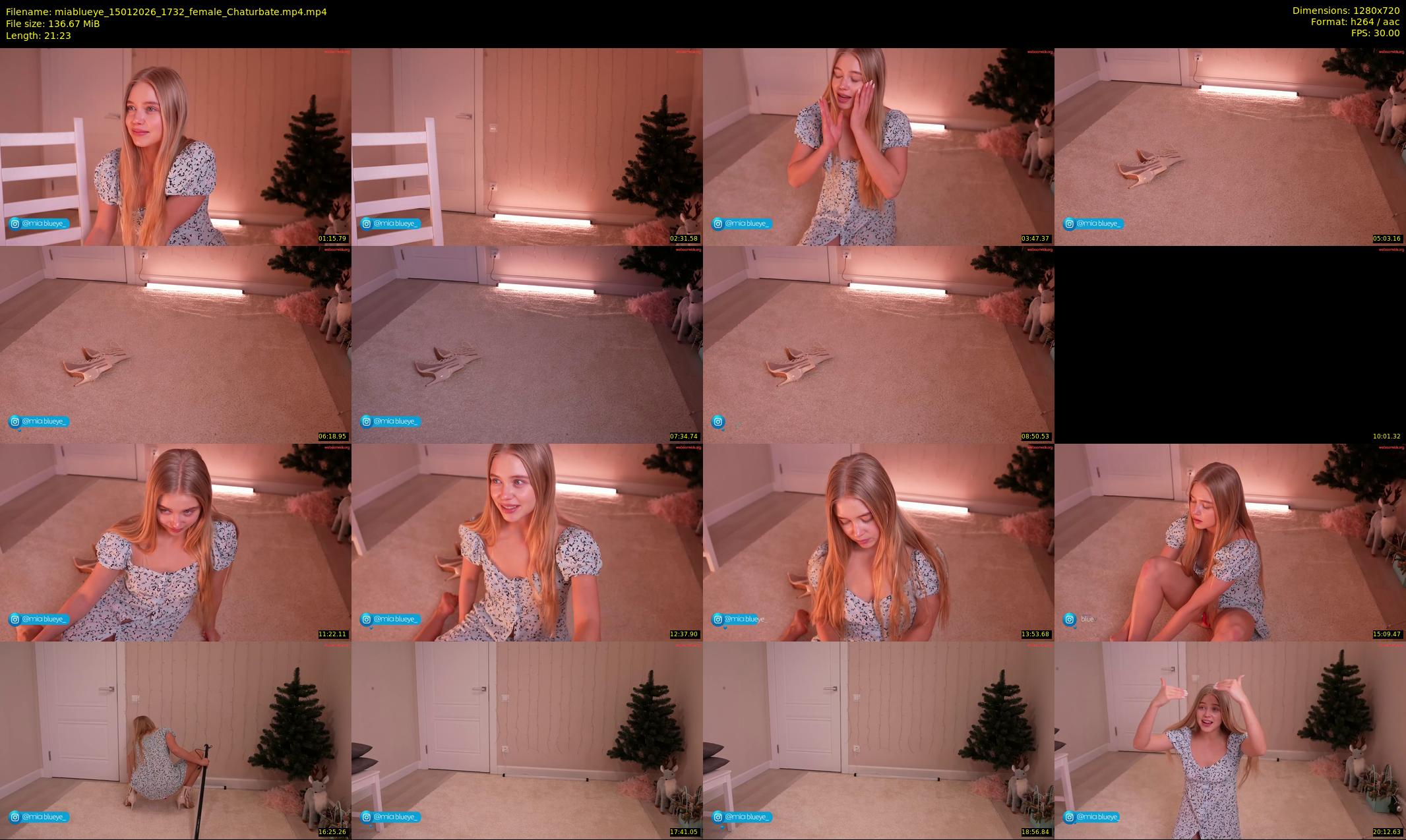 miablueye — 22 minute Chaturbate female cam show recording, 720p, Jan 15, 2026