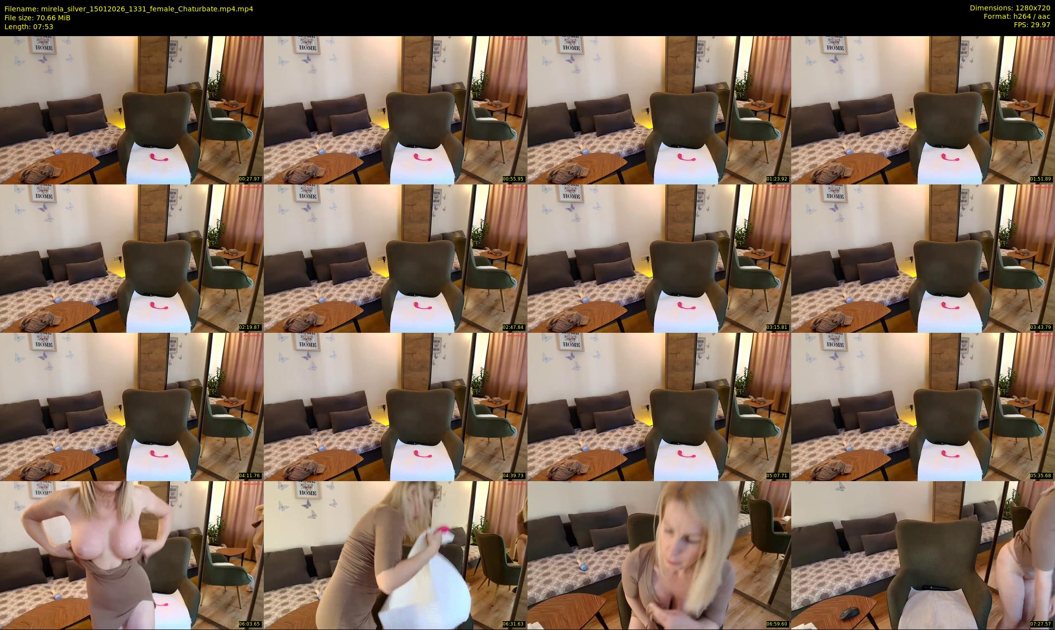 mirela_silver — 8 minute Chaturbate female cam show recording, 720p, Jan 15, 2026