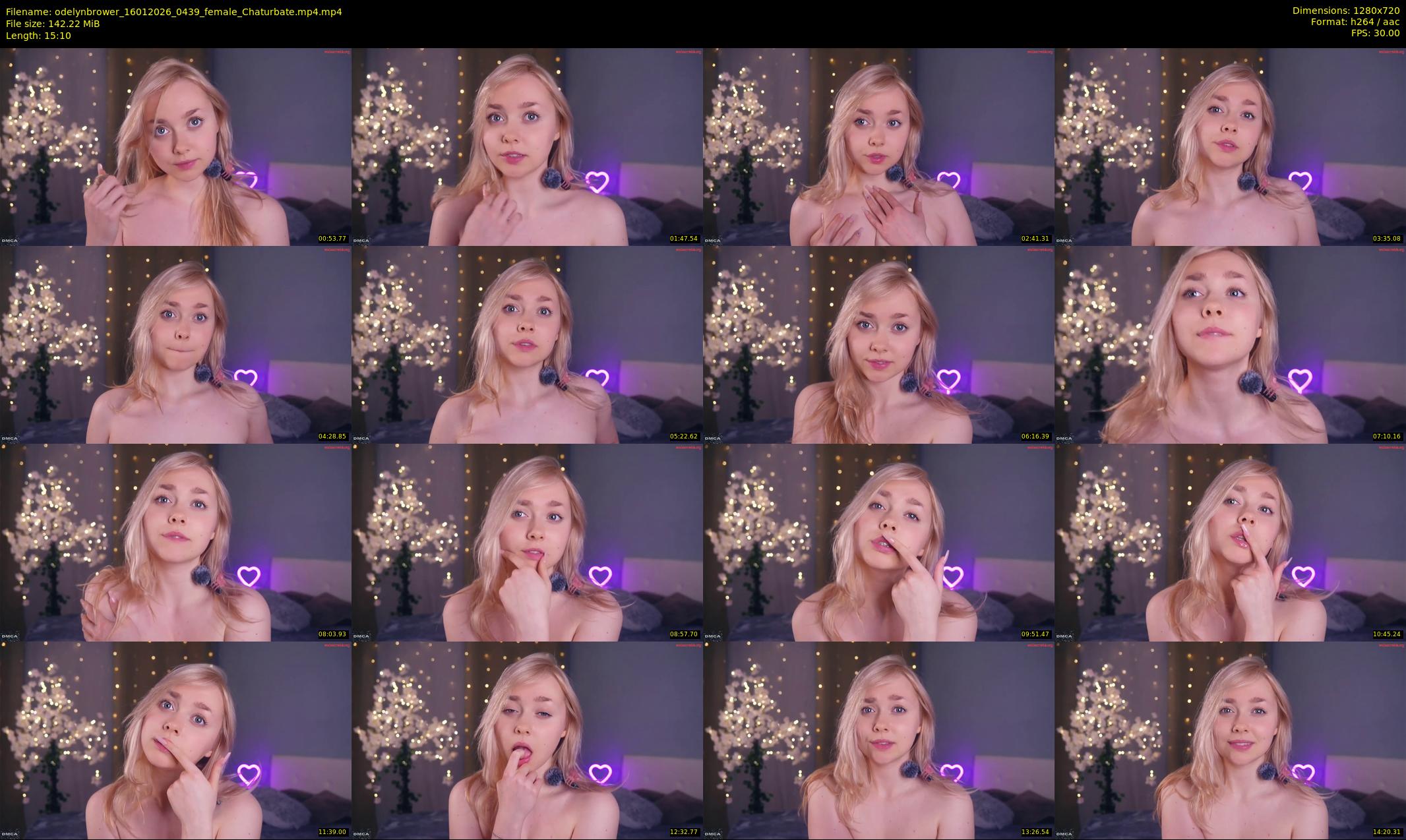 odelynbrower — 16 minute Chaturbate female cam show recording, 720p, Jan 16, 2026