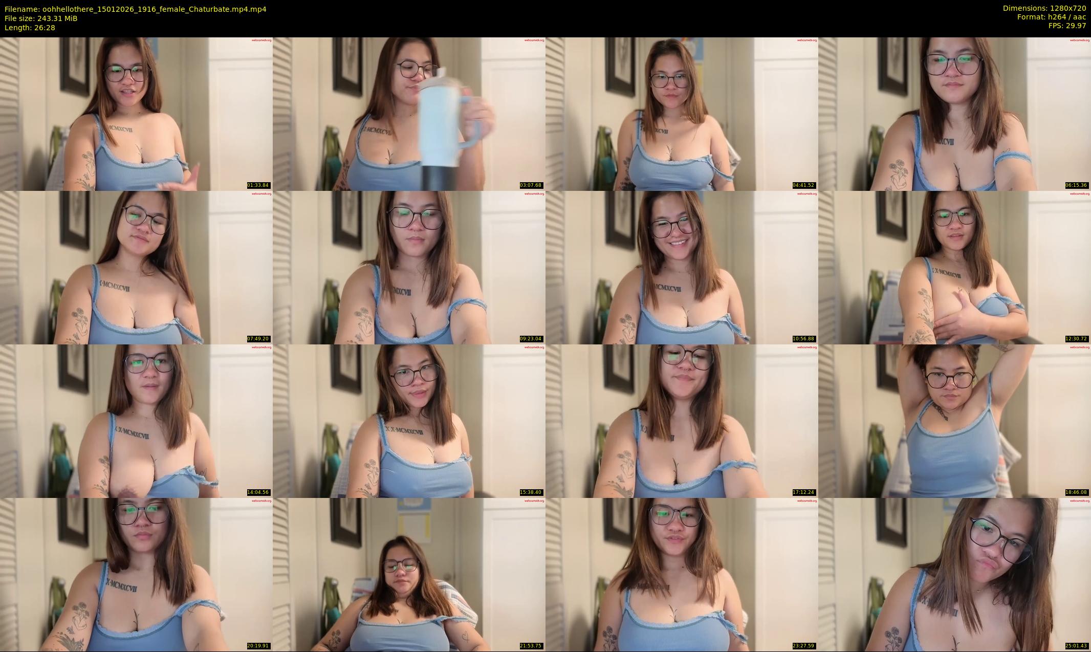 oohhellothere — 27 minute Chaturbate female cam show recording, 720p, Jan 15, 2026