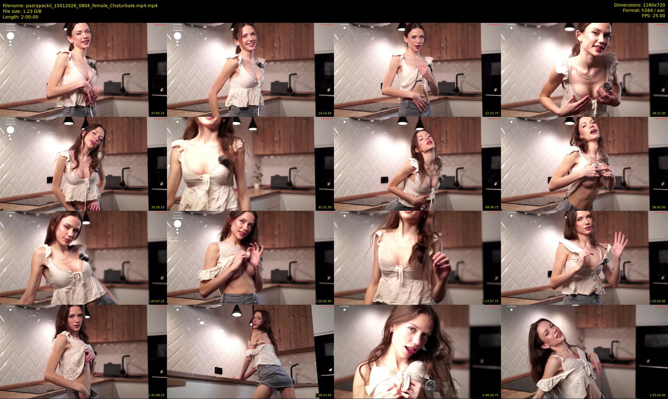 pazrapackii — 120 minute Chaturbate female cam show recording, 720p, Jan 15, 2026