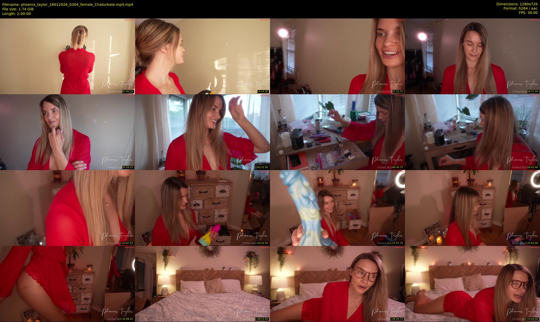 phoenix_taylor — 120 minute Chaturbate female cam show recording, 720p, Jan 16, 2026