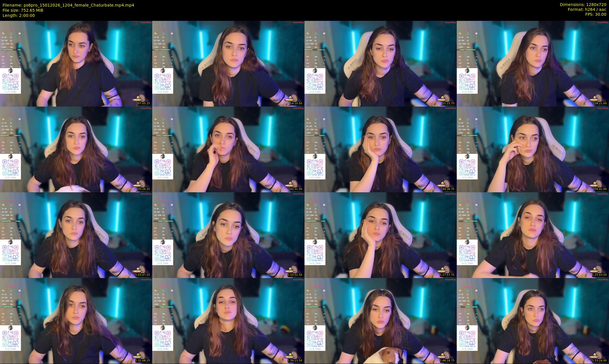 ps6pro — 120 minute Chaturbate female cam show recording, 720p, Jan 15, 2026