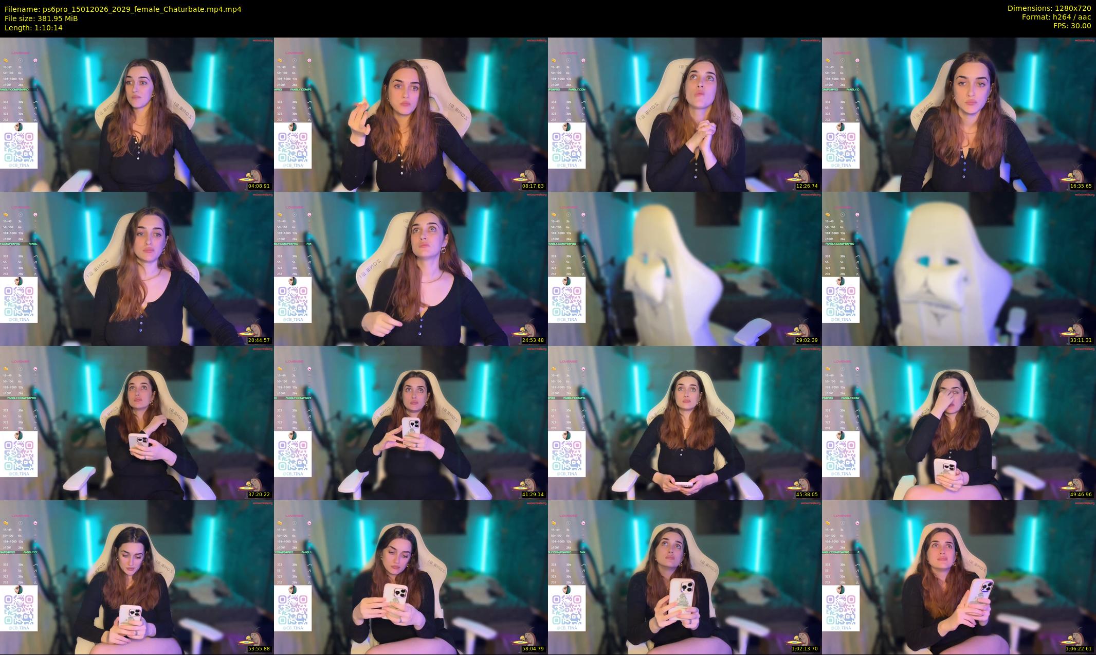 ps6pro — 71 minute Chaturbate female cam show recording, 720p, Jan 15, 2026