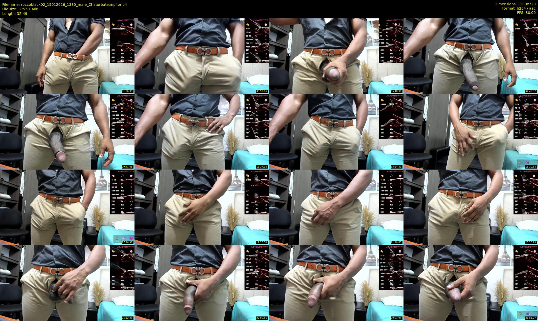 roccoblack02 — 33 minute Chaturbate male cam show recording, 720p, Jan 15, 2026