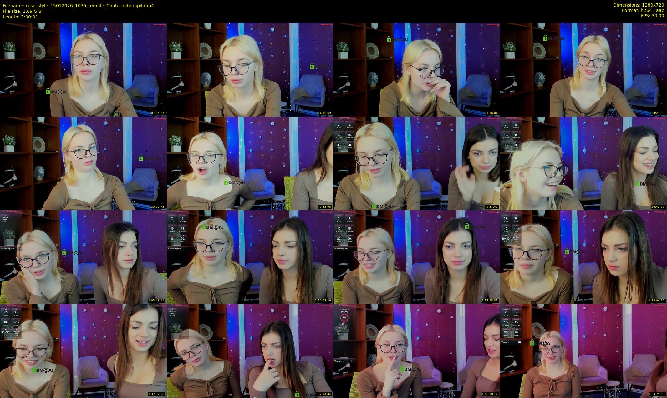 rose_style — 121 minute Chaturbate couple cam show recording, 720p, Jan 15, 2026