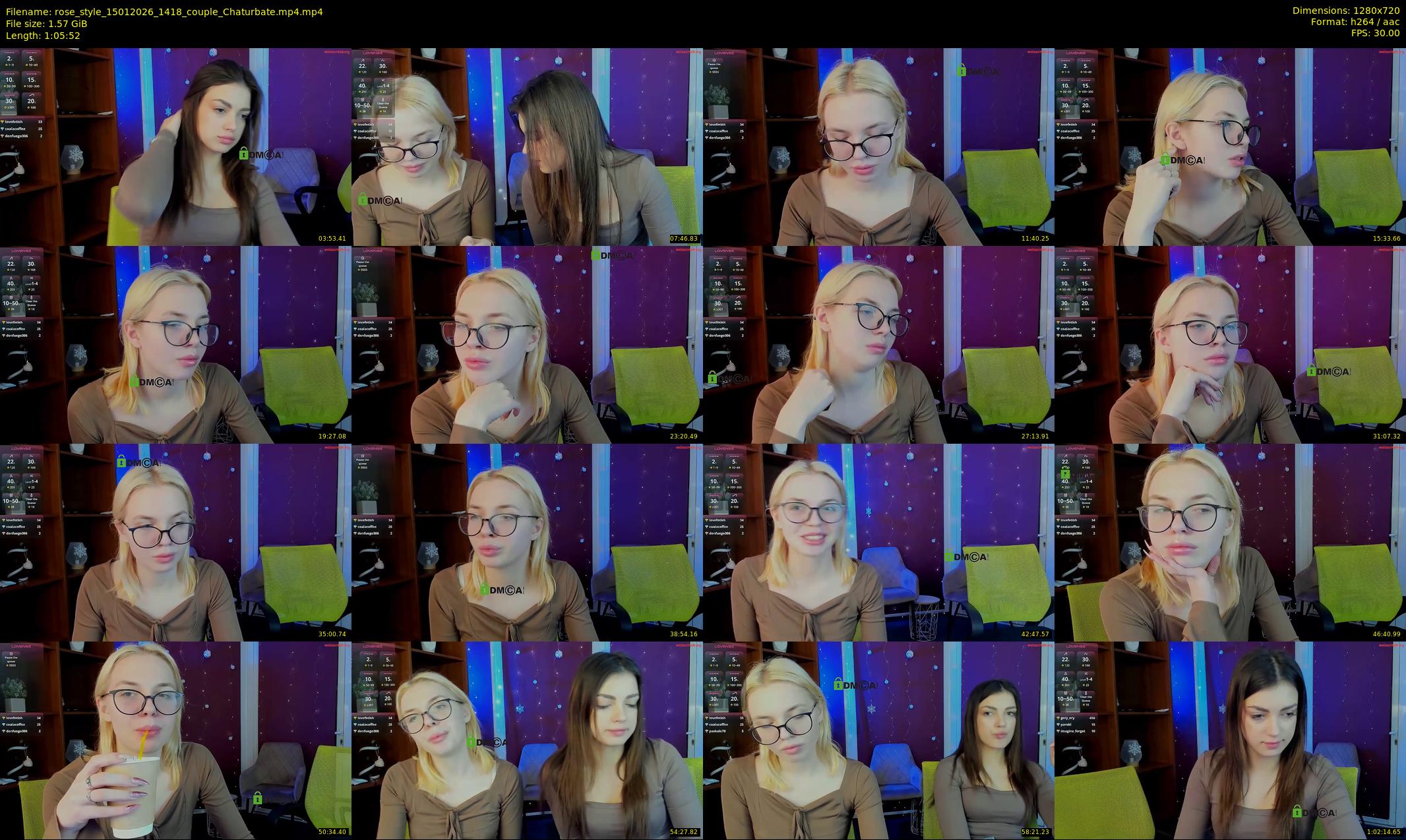 rose_style — 66 minute Chaturbate couple cam show recording, 720p, Jan 15, 2026